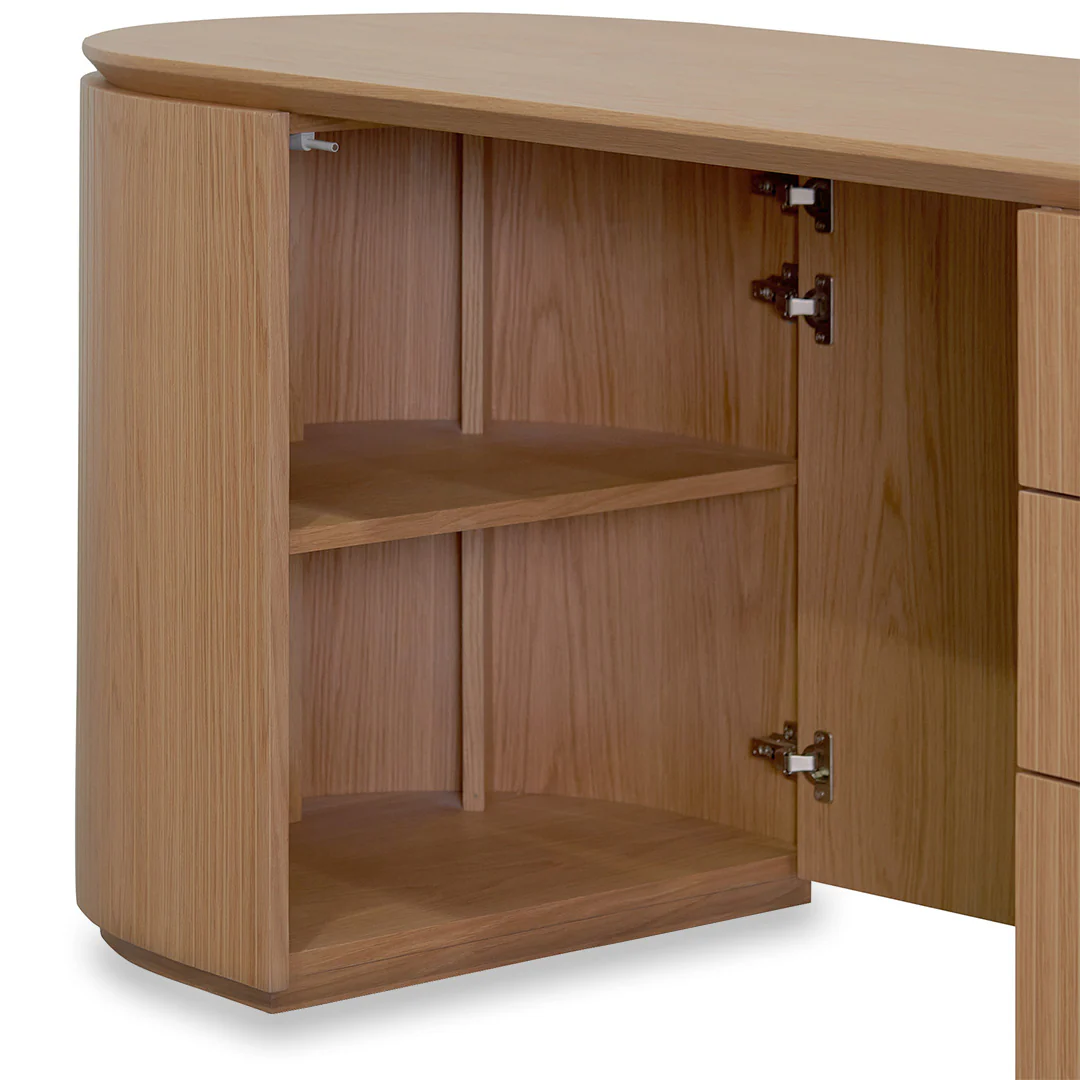 COT8242-CN 1.77m Right Drawer Office Desk - Natural Oak - Image 6