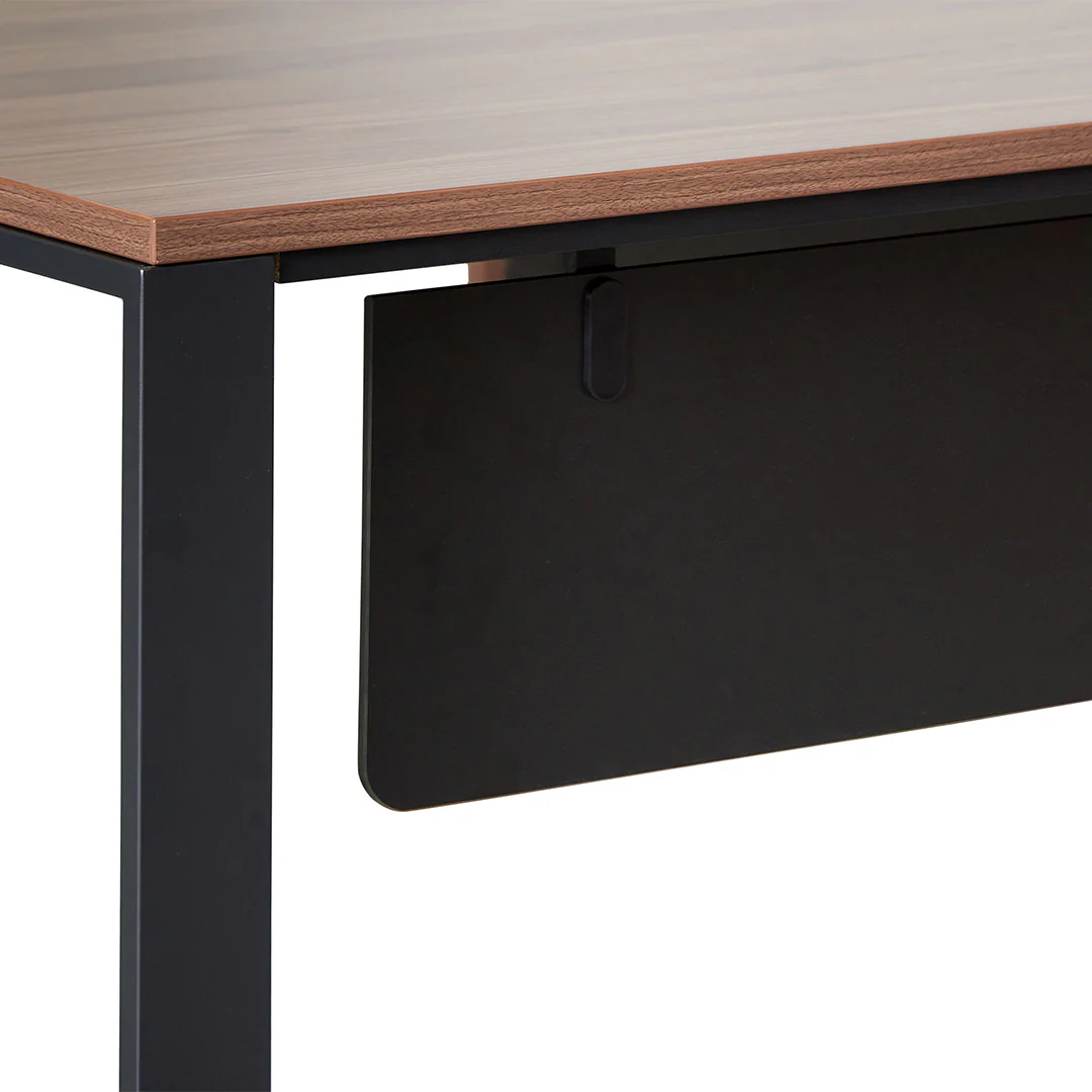COT8349-SN 2.3m Left Return Office Desk - Walnut - Image 11