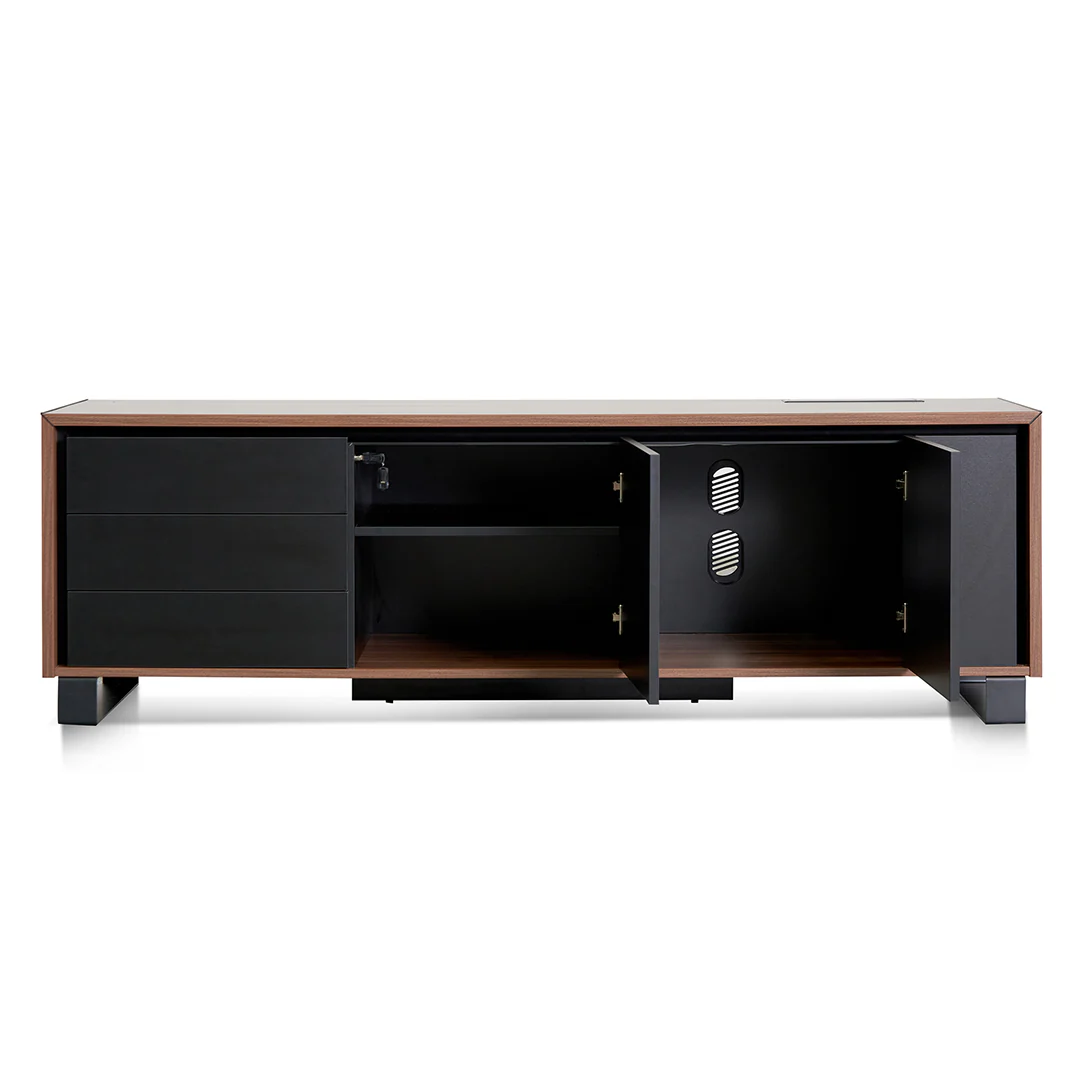COT8349-SN 2.3m Left Return Office Desk - Walnut - Image 13