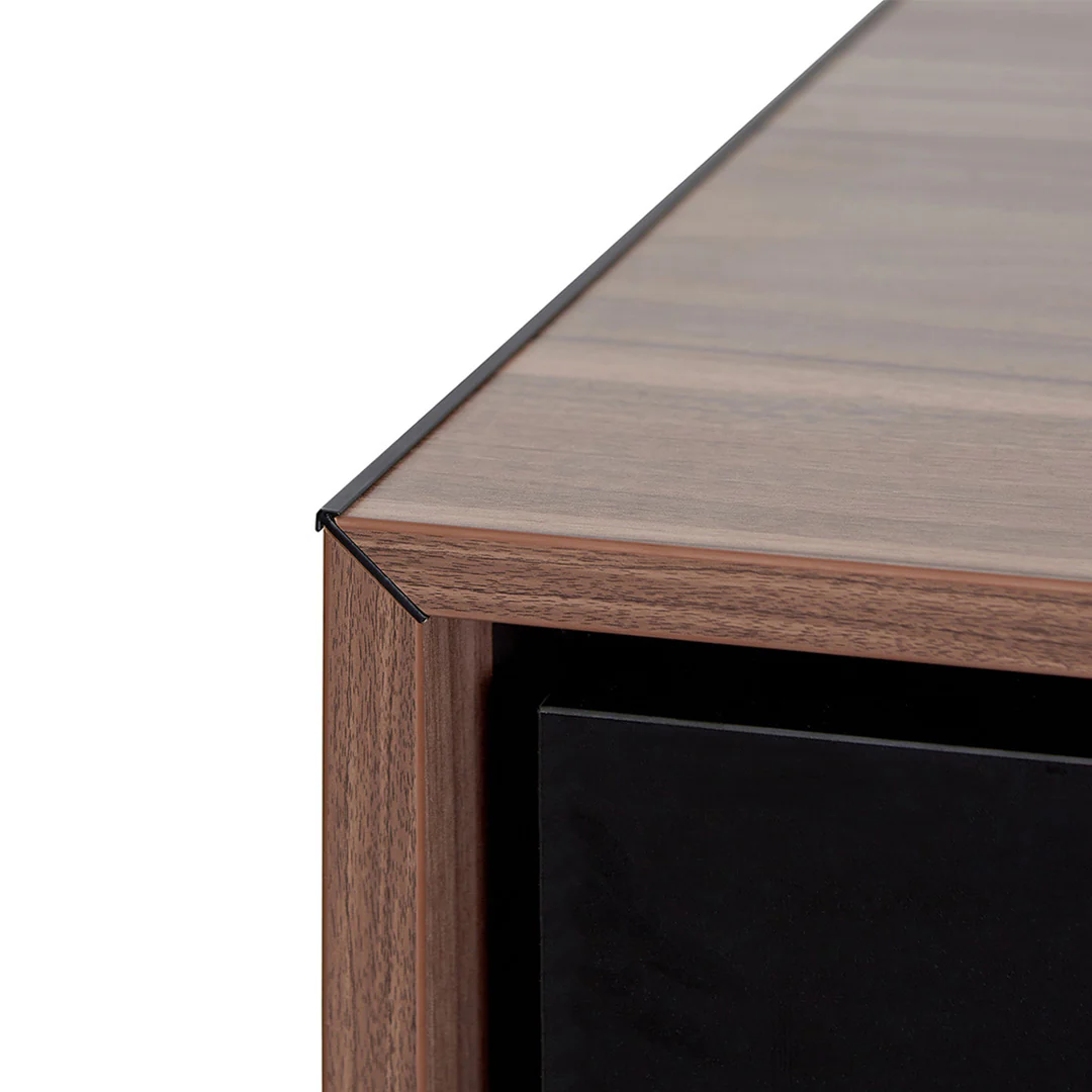 COT8349-SN 2.3m Left Return Office Desk - Walnut - Image 5