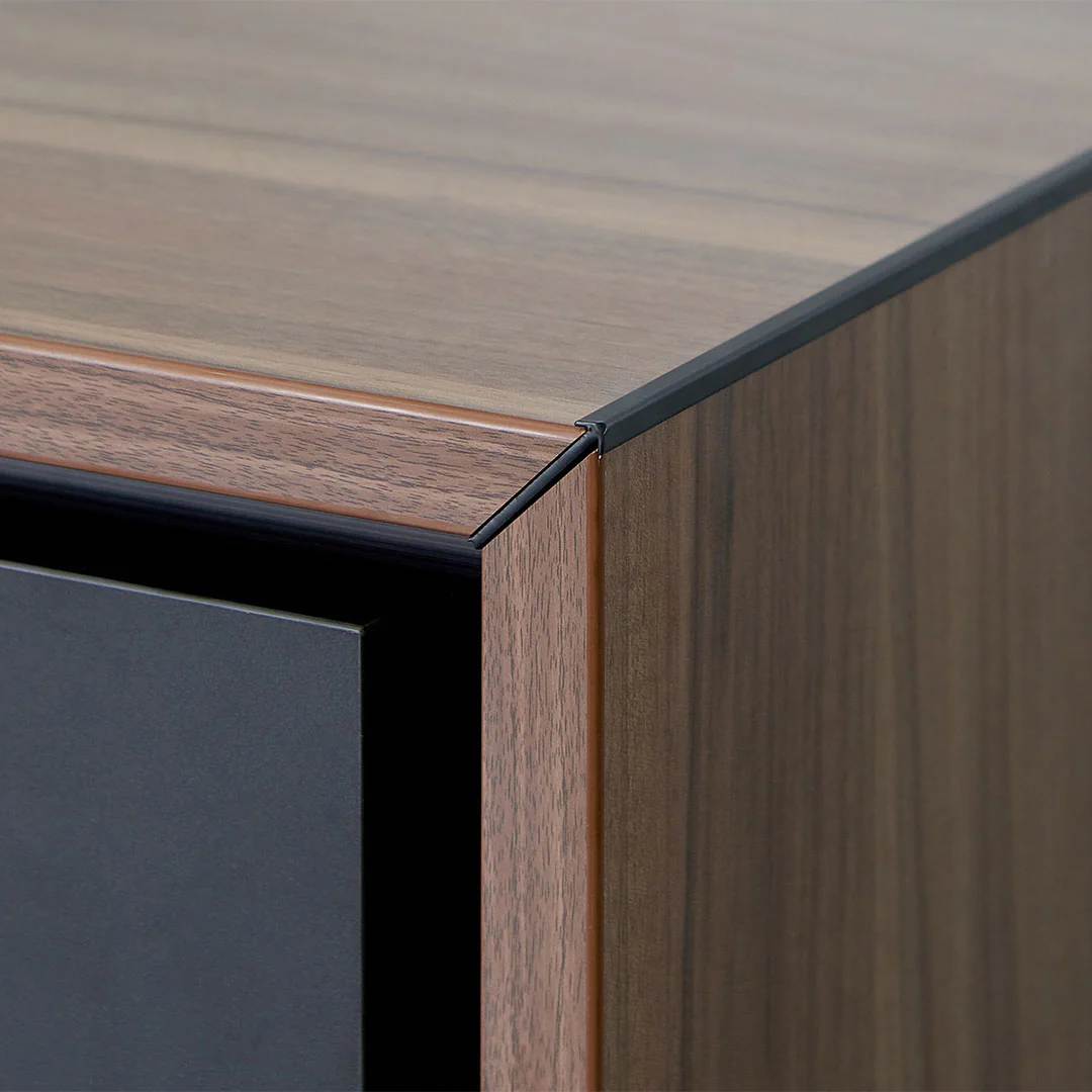 COT8350-SN 2.3m Right Return Office Desk - Walnut - Image 17