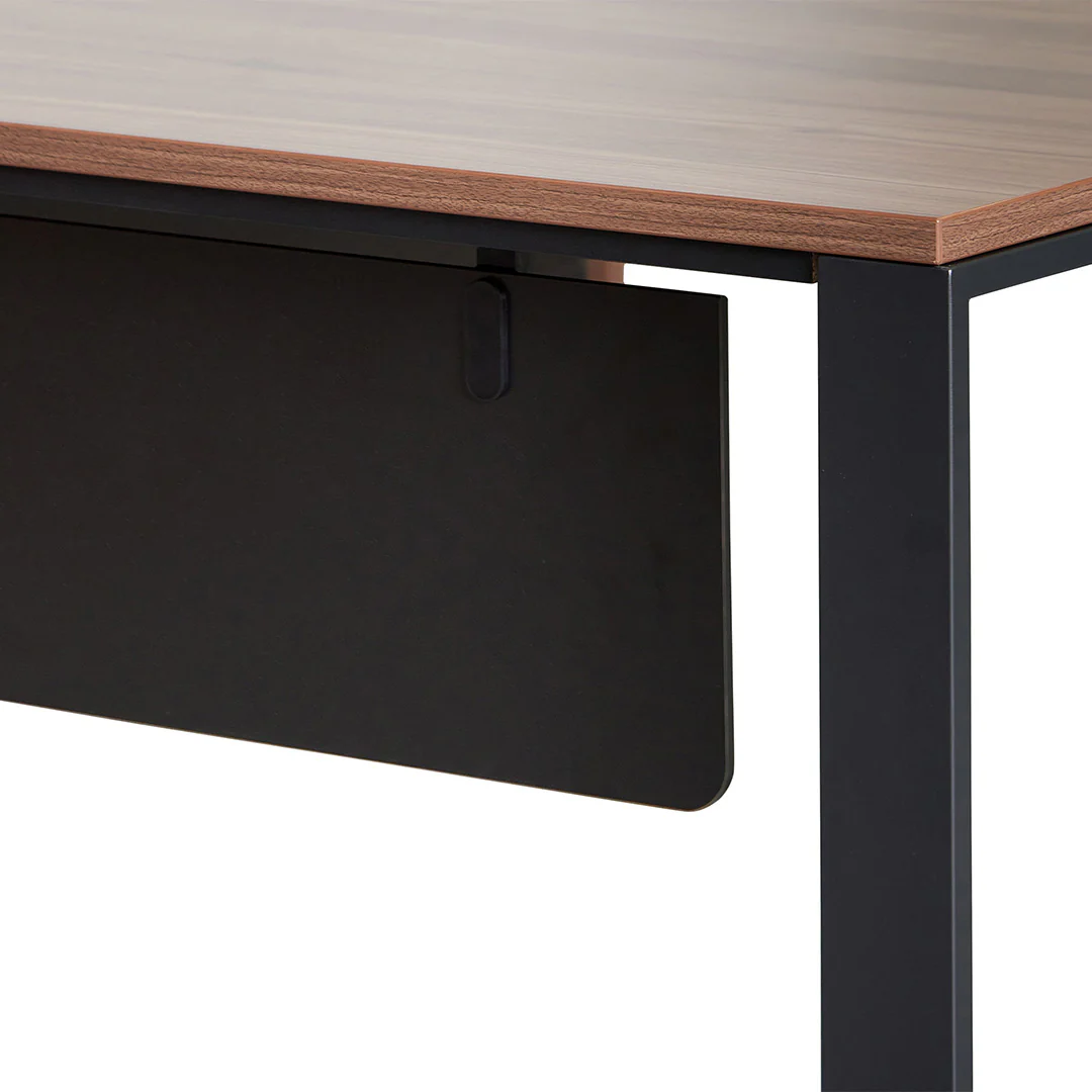 COT8350-SN 2.3m Right Return Office Desk - Walnut - Image 4