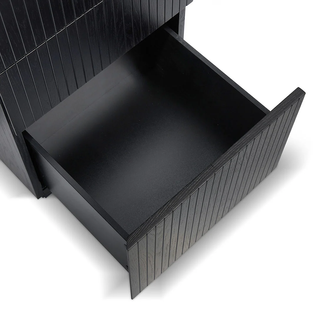COT8480-CN 1.77m Right Drawer Office Desk - Black Oak - Image 10