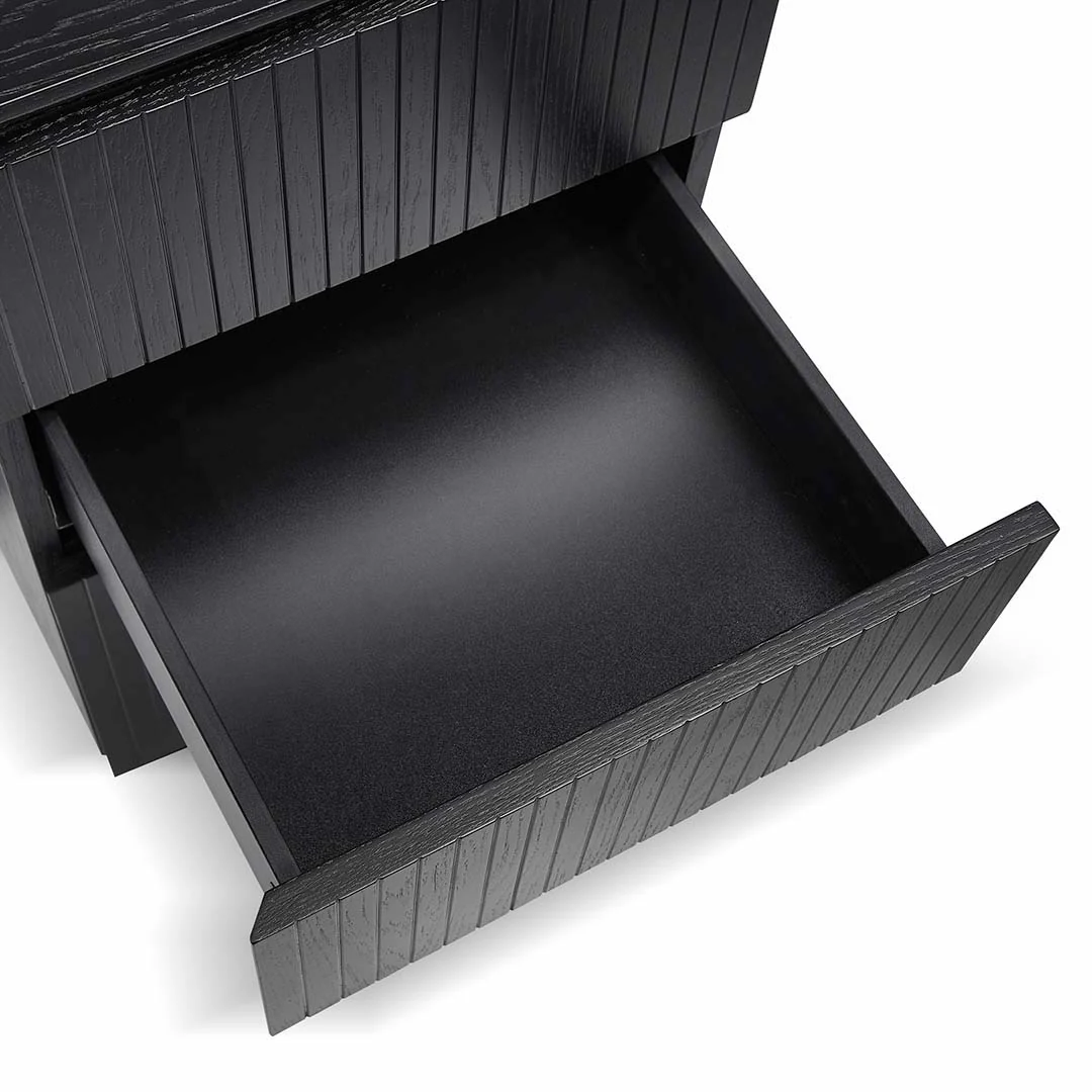COT8480-CN 1.77m Right Drawer Office Desk - Black Oak - Image 9