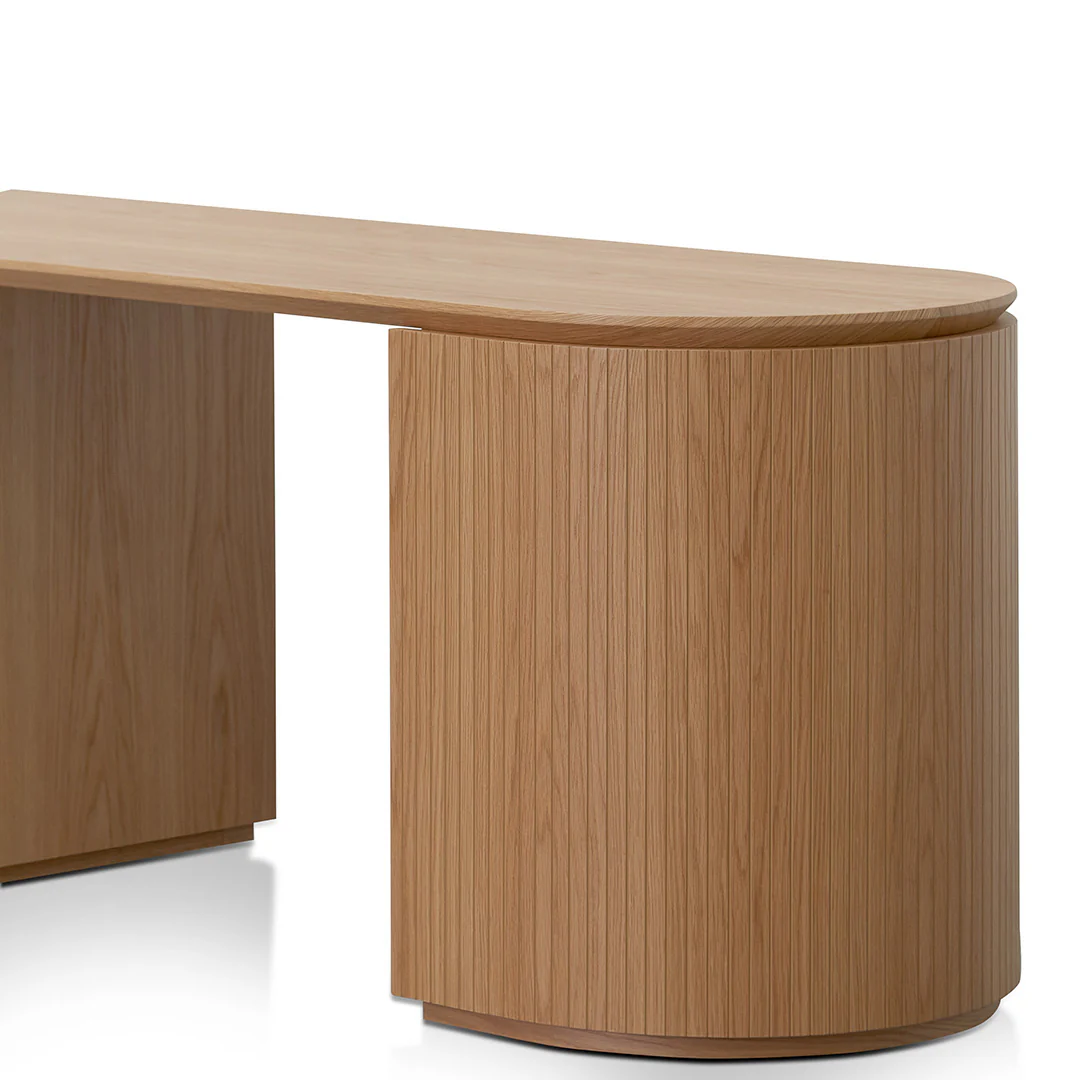 COT8481-CN 1.77m Left Drawer Office Desk - Natural Oak - Image 7