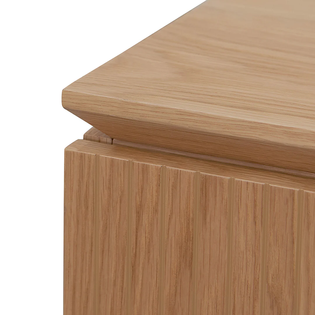 COT8481-CN 1.77m Left Drawer Office Desk - Natural Oak - Image 9