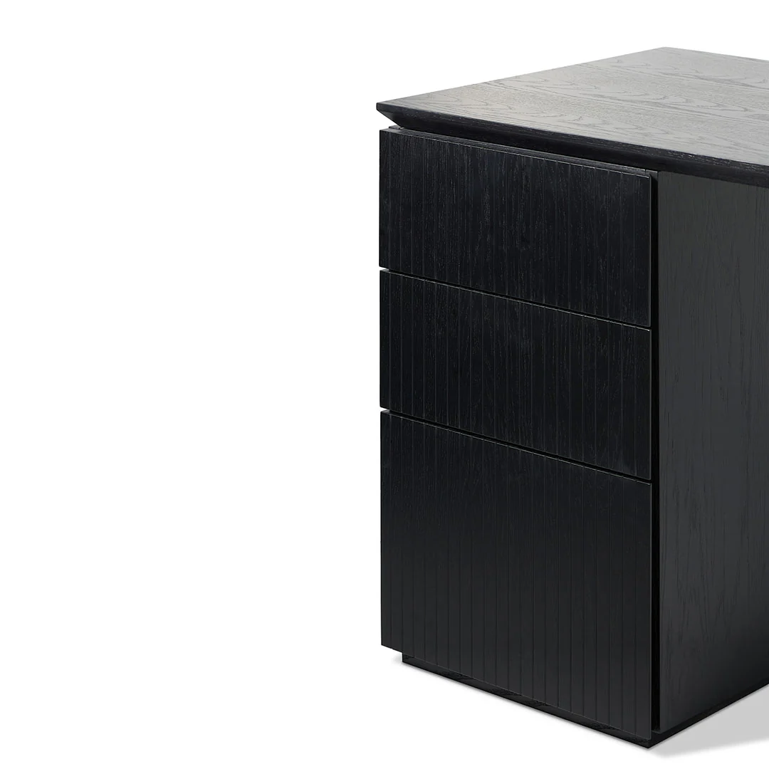 COT8482-CN 1.77m Left Drawer Office Desk - Black Oak - Image 6