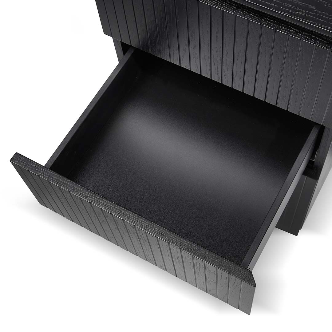 COT8482-CN 1.77m Left Drawer Office Desk - Black Oak - Image 7