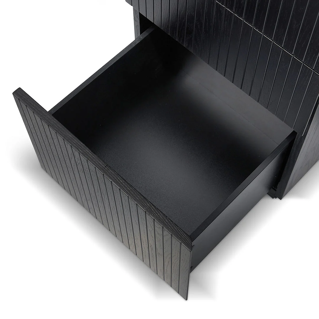 COT8482-CN 1.77m Left Drawer Office Desk - Black Oak - Image 8