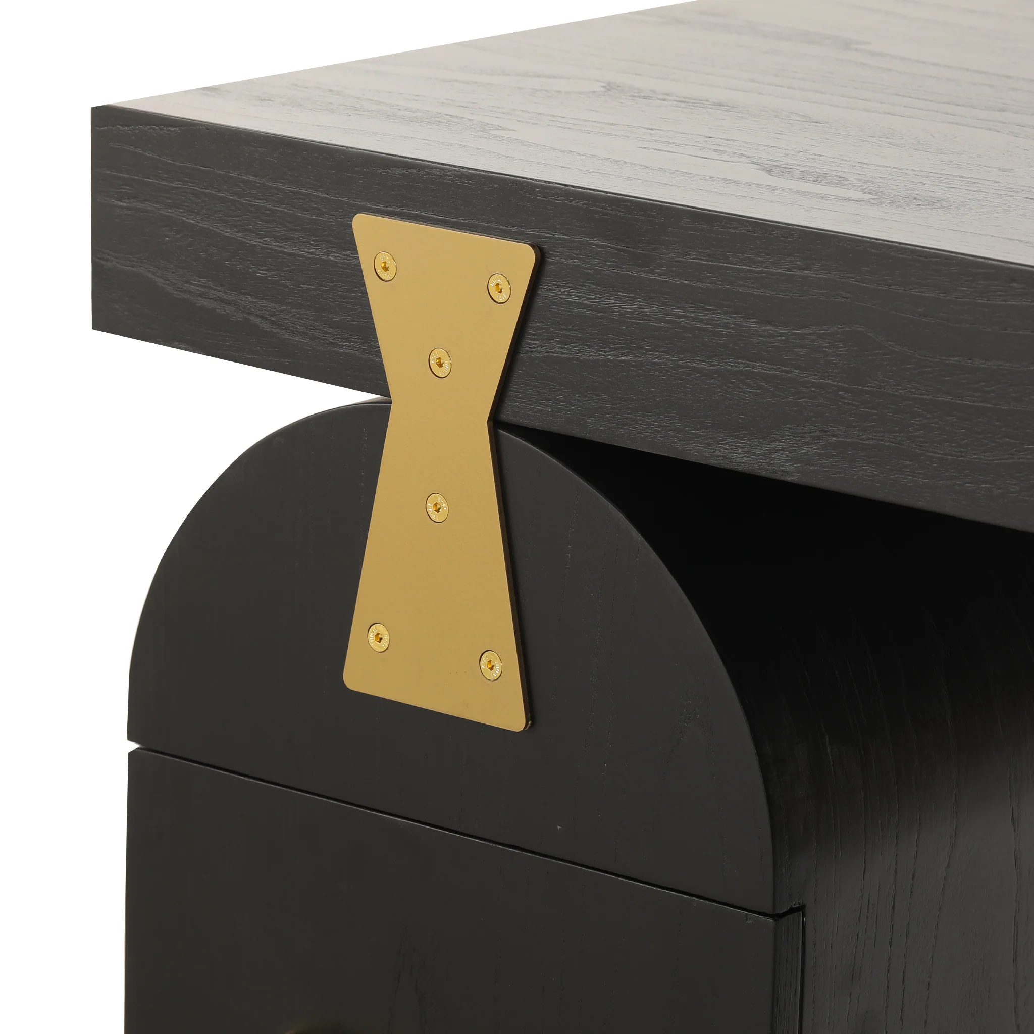 COT8663-NI 1.55m New Elm Home Office Desk - Full Black - Image 8