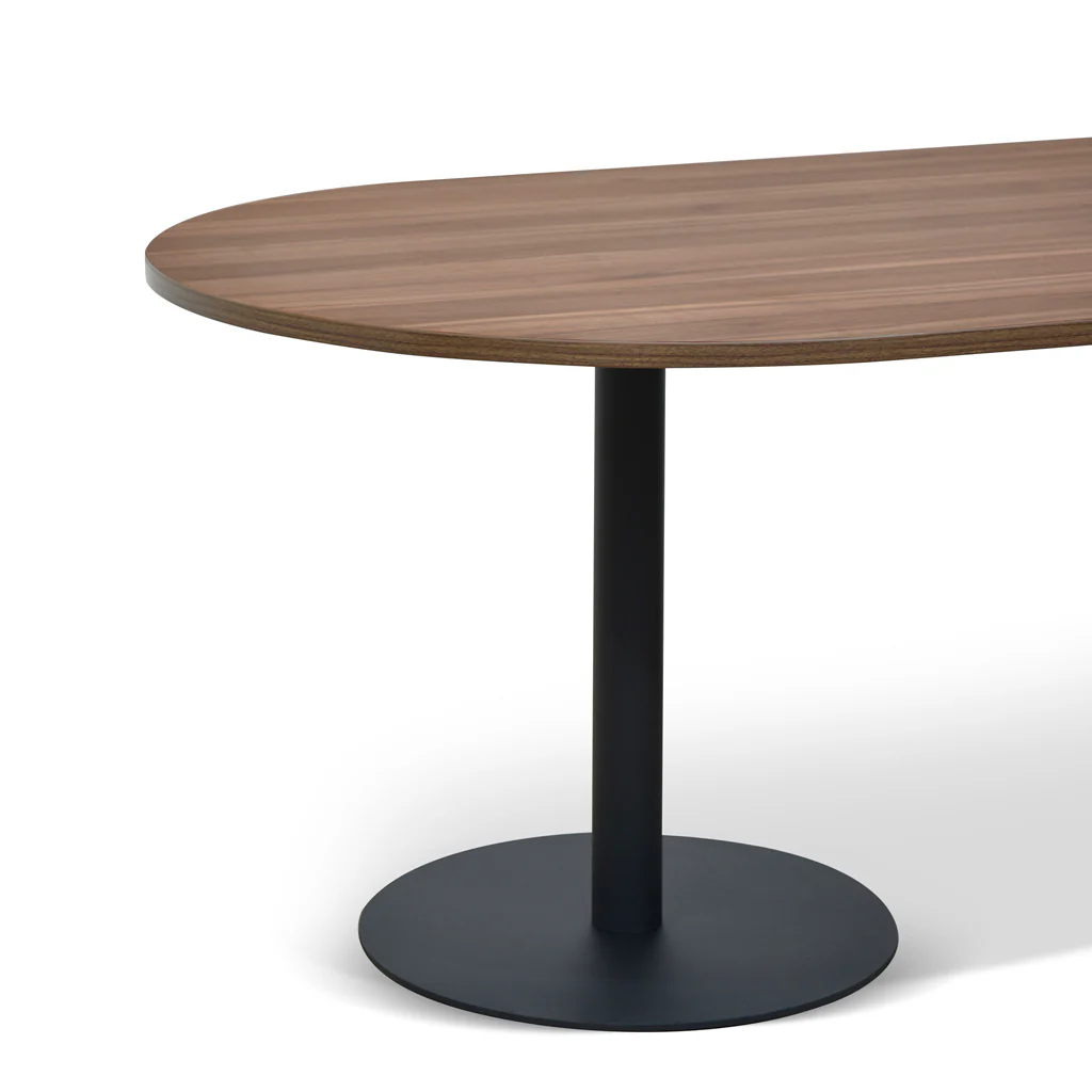 COT8911-SN 3m Oval Meeting Table - Walnut - Image 4