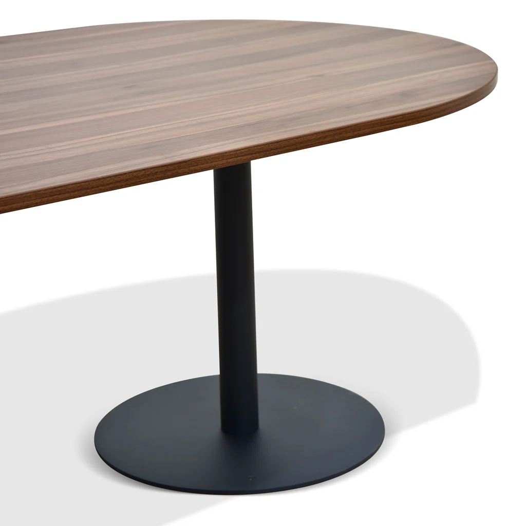 COT8911-SN 3m Oval Meeting Table - Walnut - Image 6