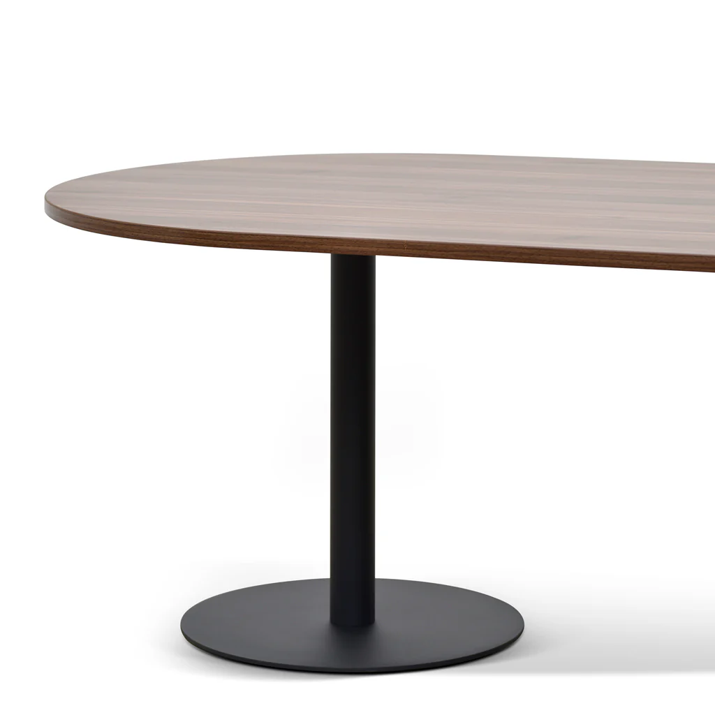 COT8912-SN 2.4m Oval Meeting Table - Walnut - Image 5