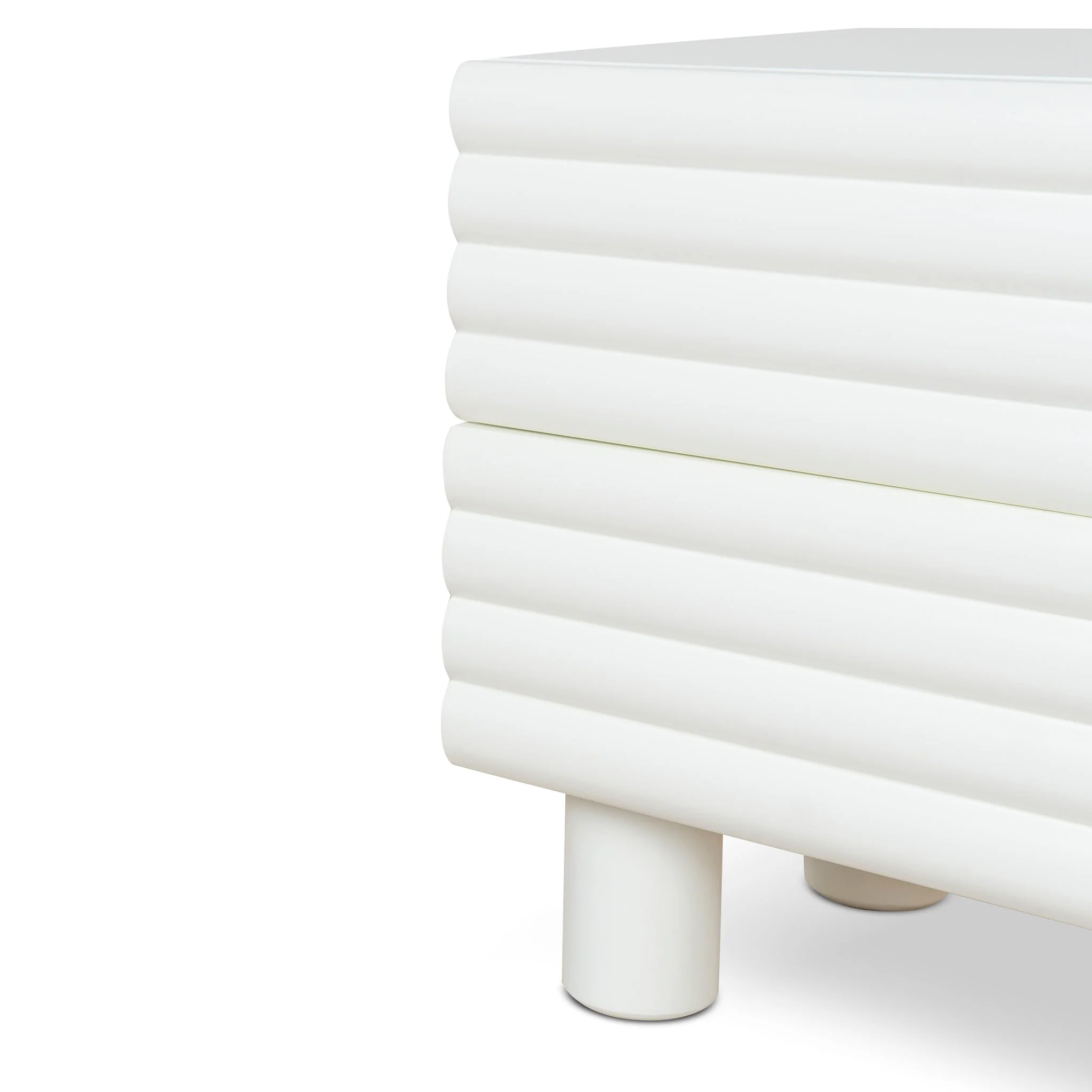 CST10074-KD 48cm Bedside Table - White - Image 12