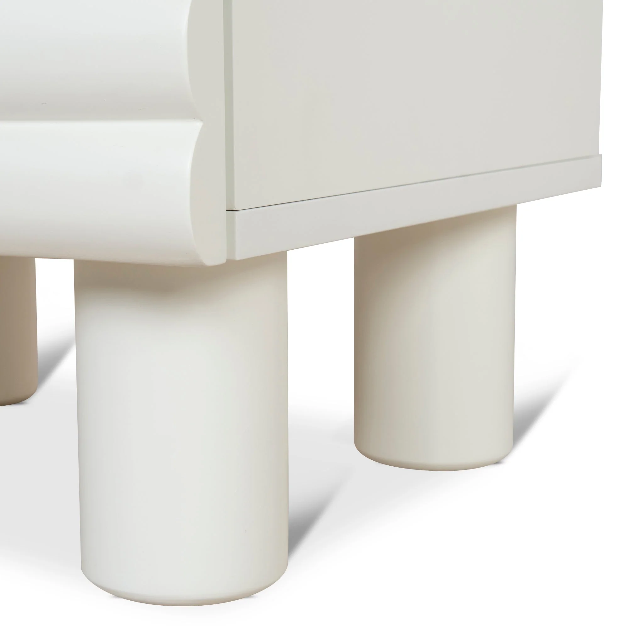 CST10074-KD 48cm Bedside Table - White - Image 13