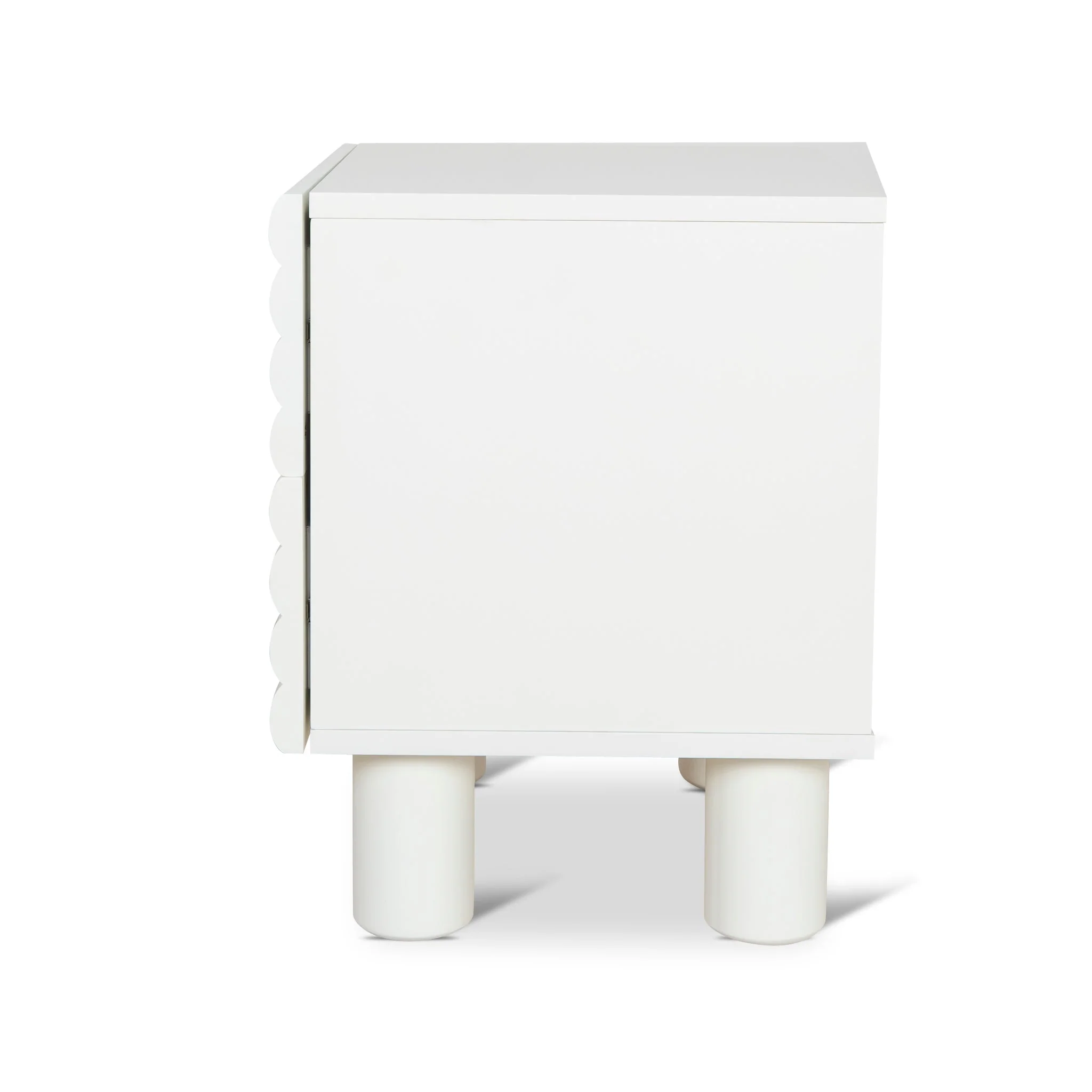 CST10074-KD 48cm Bedside Table - White - Image 6