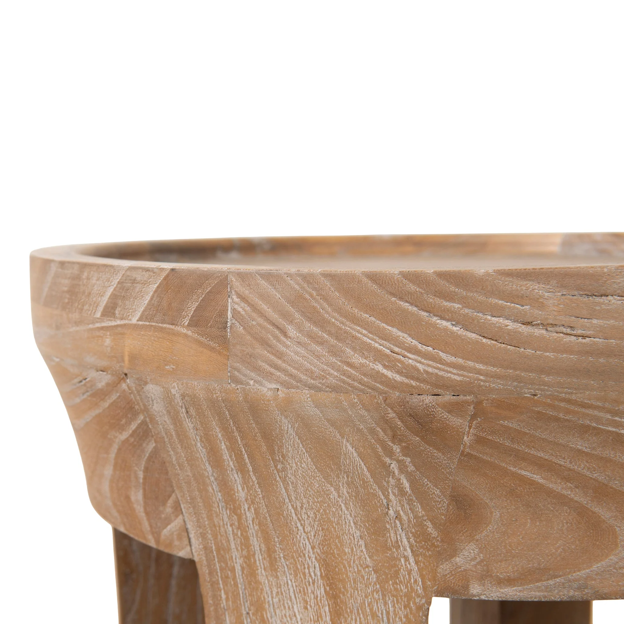 CST10116-NI 34.5cm Round Side Table - Dark Natural - Image 10