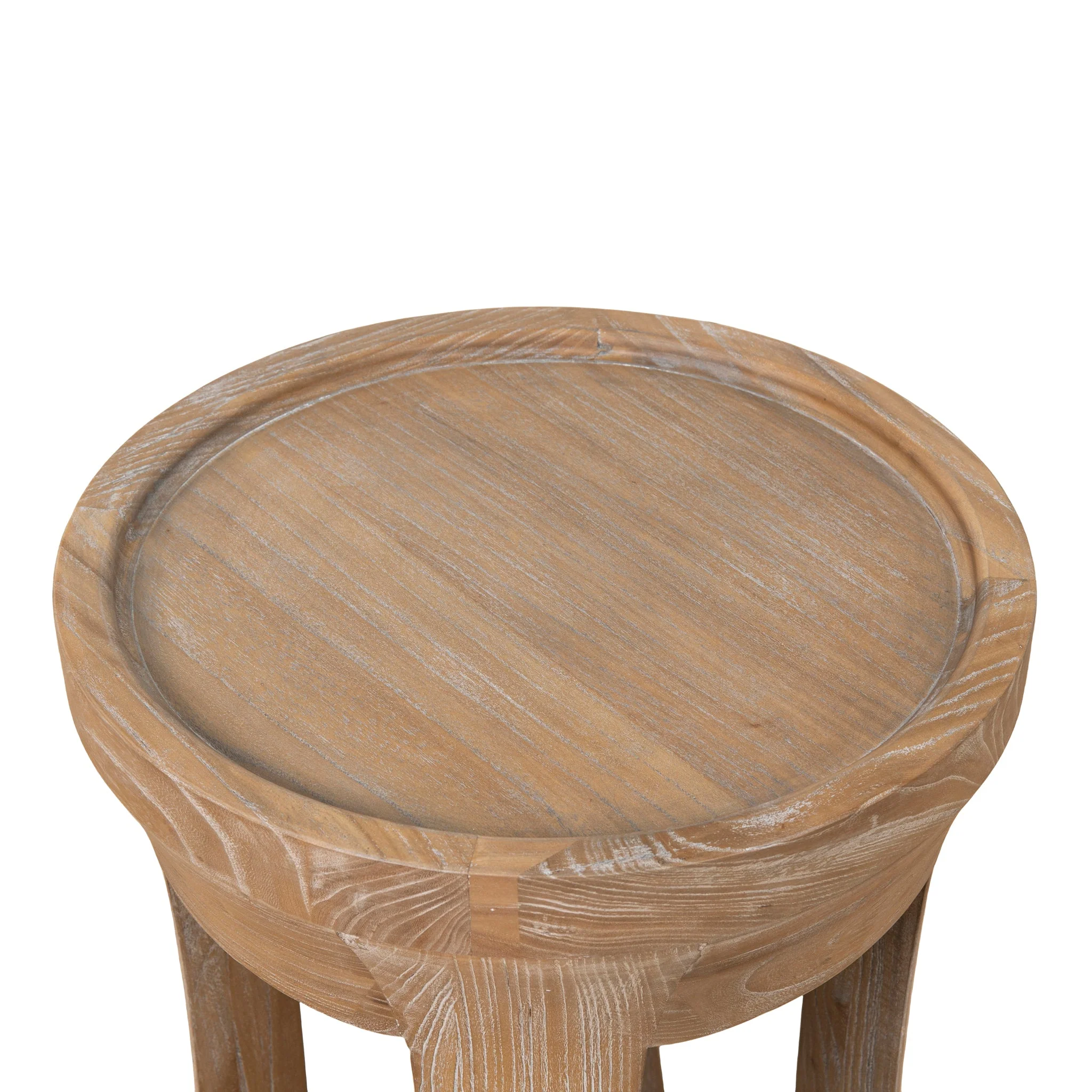 CST10116-NI 34.5cm Round Side Table - Dark Natural - Image 5