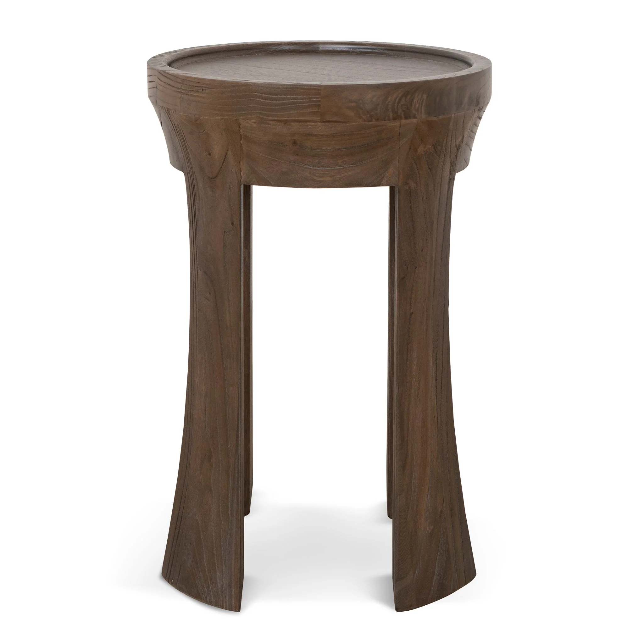 CST10117-NI 34.5cm Round Side Table - Walnut - Image 2