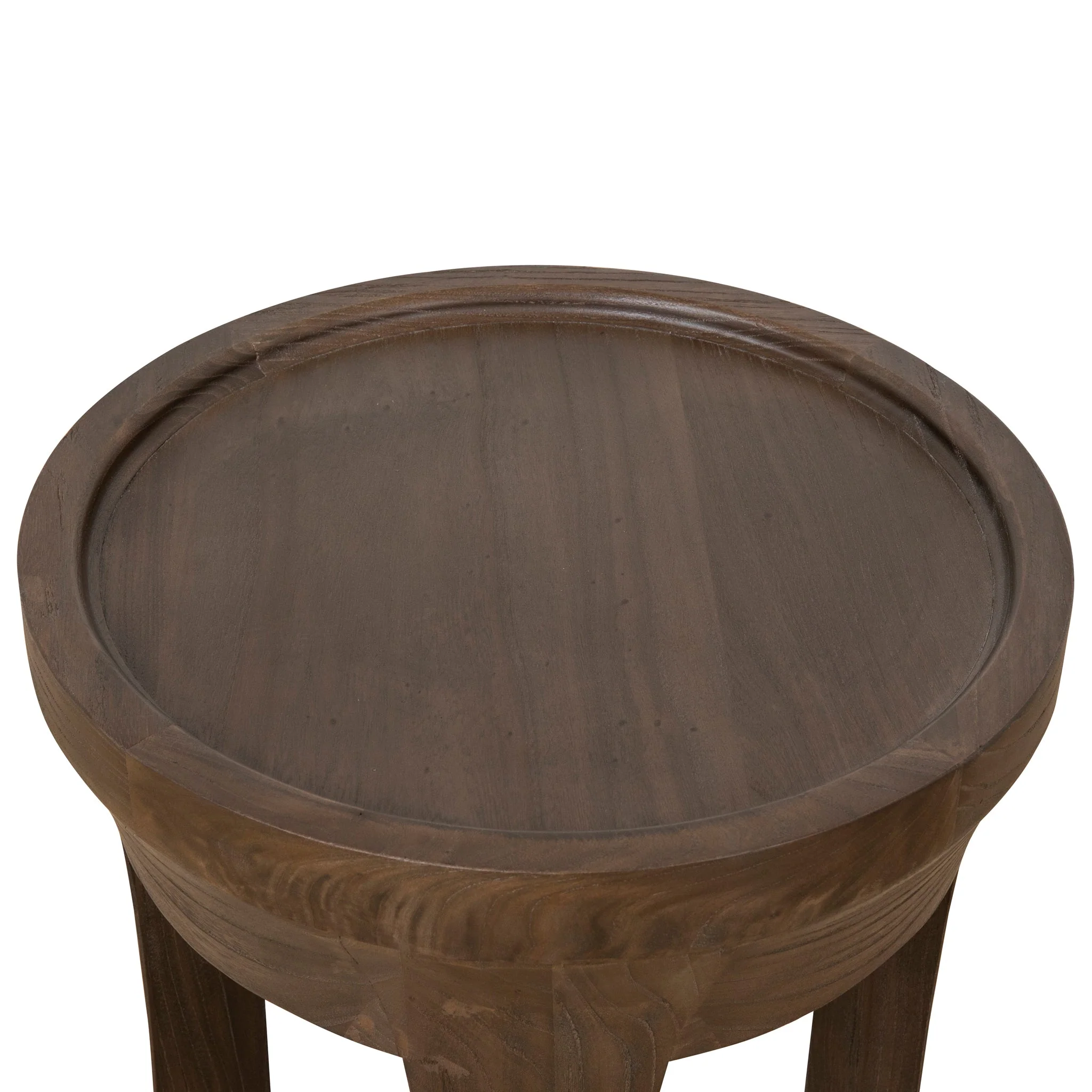 CST10117-NI 34.5cm Round Side Table - Walnut - Image 4