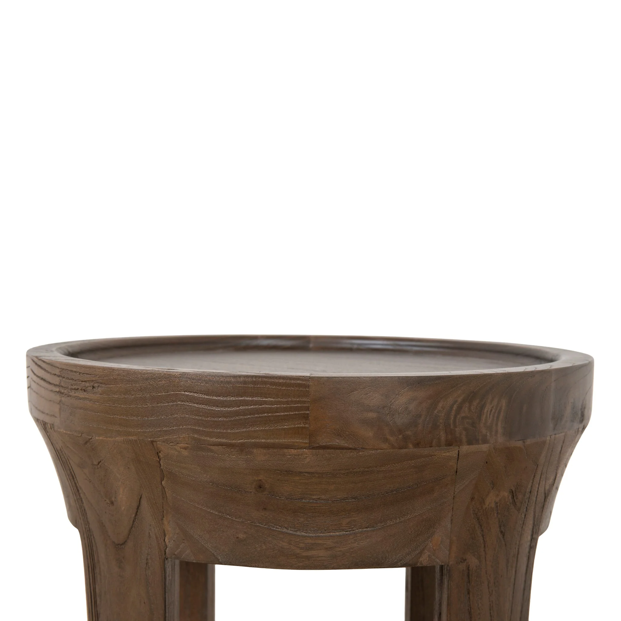 CST10117-NI 34.5cm Round Side Table - Walnut - Image 6