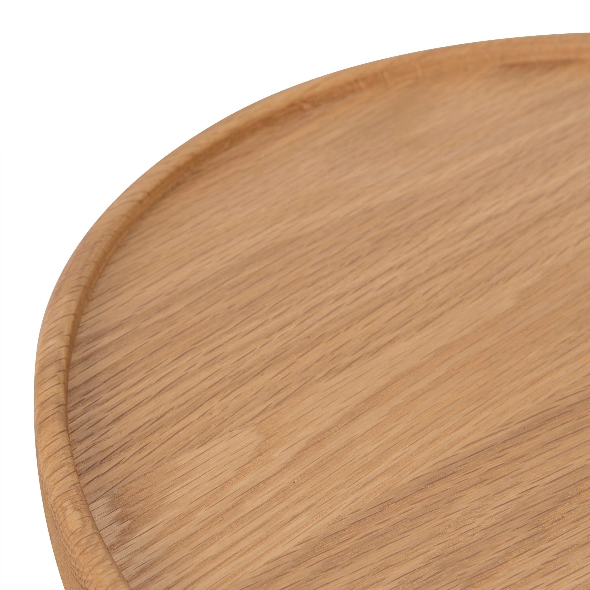 CST10128-OW 45cm Round Side Table - Natural Oak - Image 4