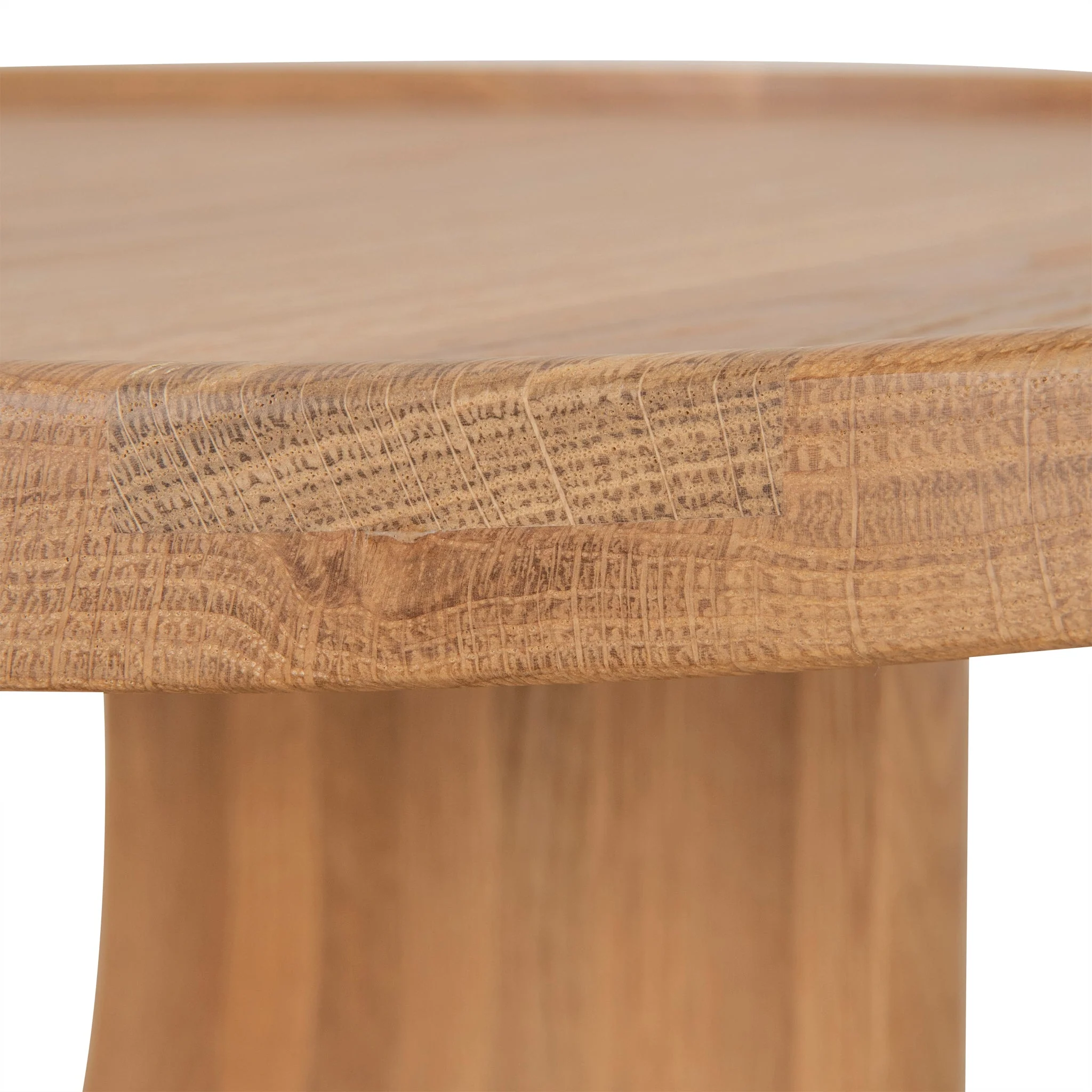 CST10128-OW 45cm Round Side Table - Natural Oak - Image 5