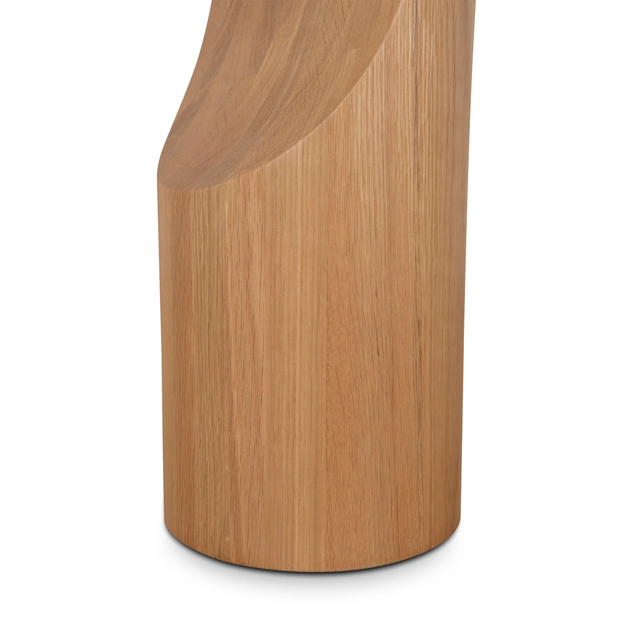 CST10128-OW 45cm Round Side Table - Natural Oak - Image 9
