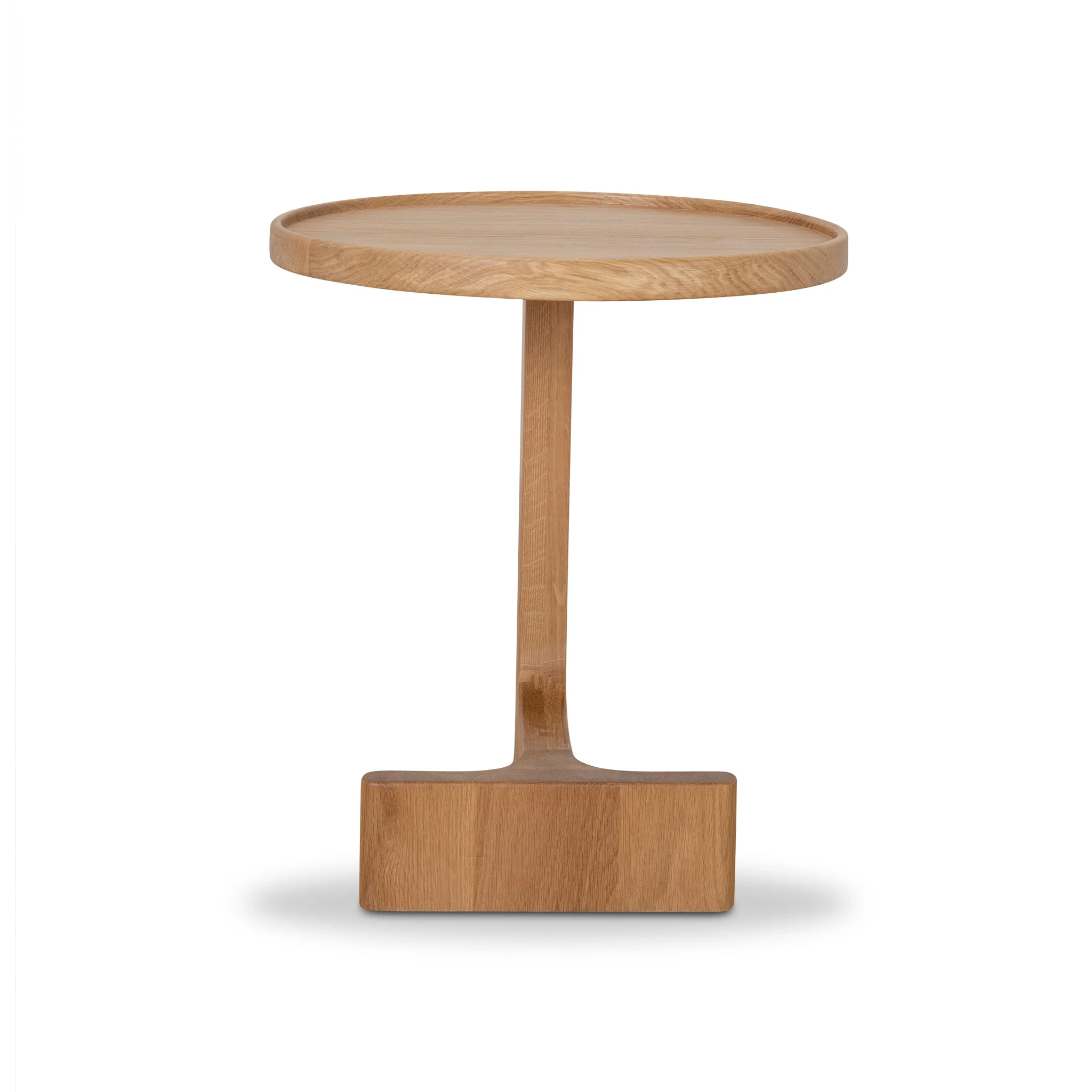 CST10129-OW 45cm Round Side Table - Natural Oak - Image 2