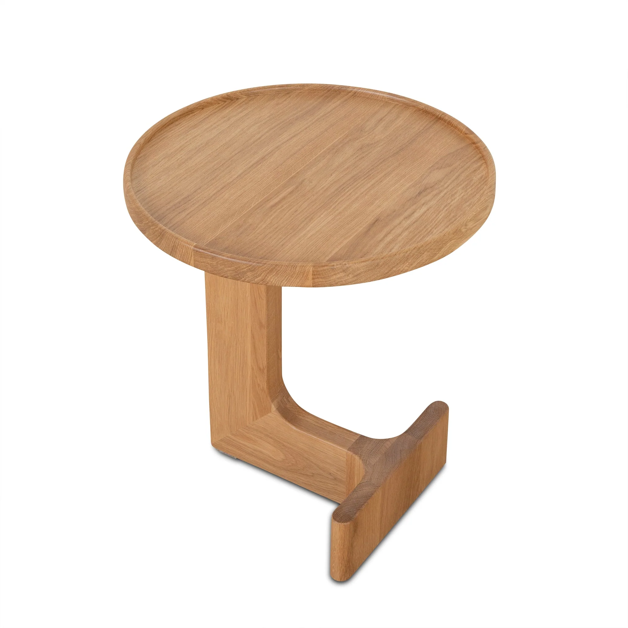 CST10129-OW 45cm Round Side Table - Natural Oak - Image 4