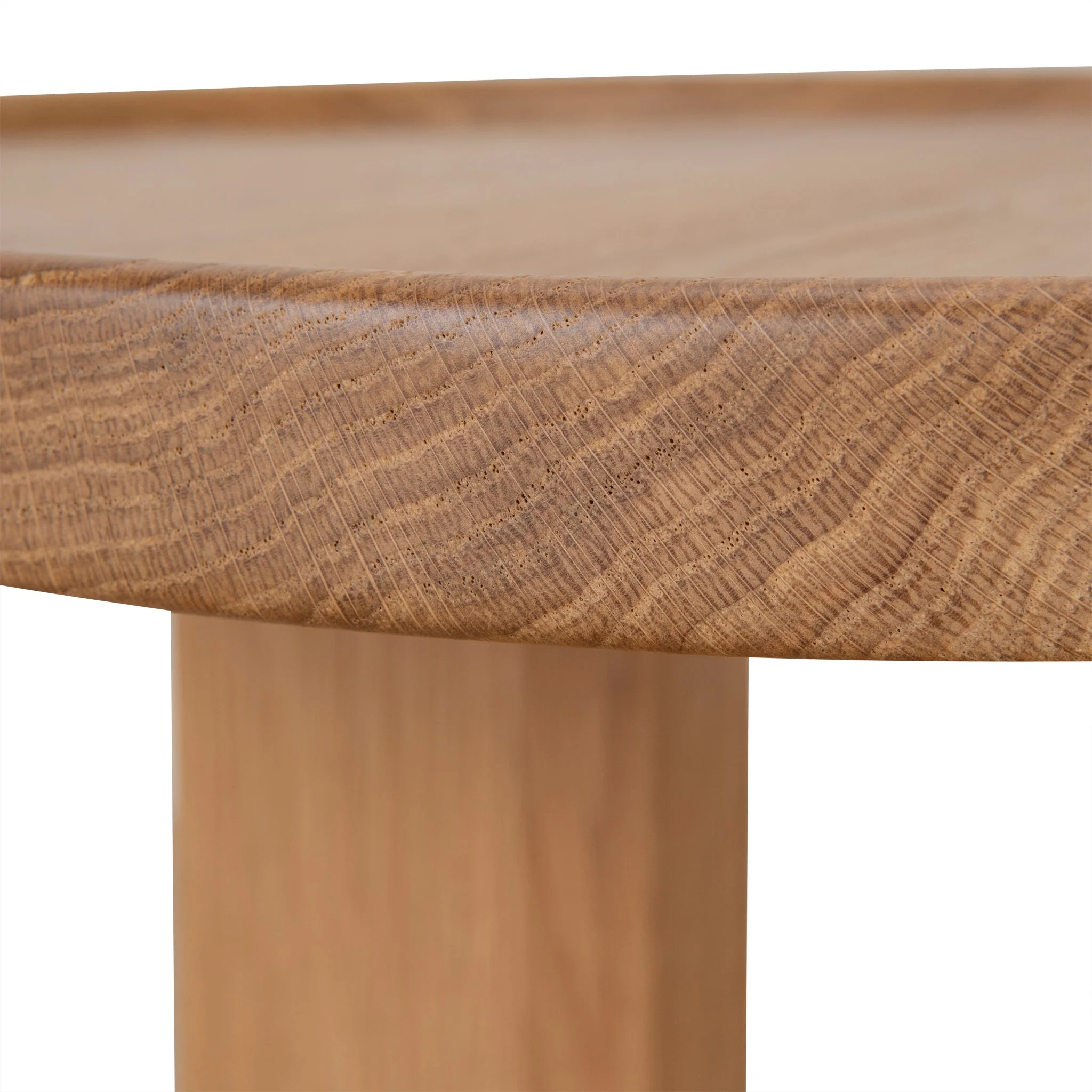CST10129-OW 45cm Round Side Table - Natural Oak - Image 6