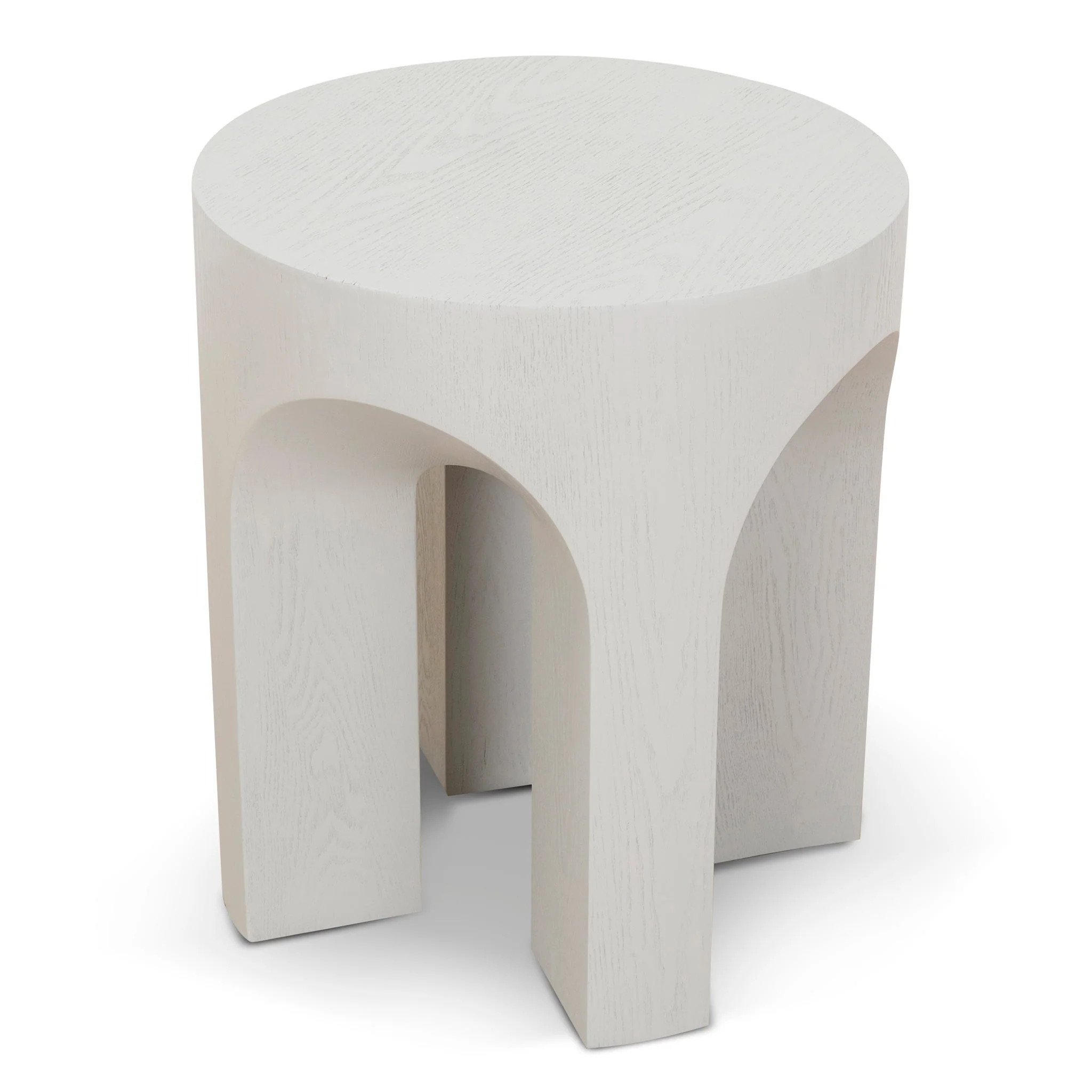 CST10177-DW 49.5cm Round Side Table - Light Grey - Image 4