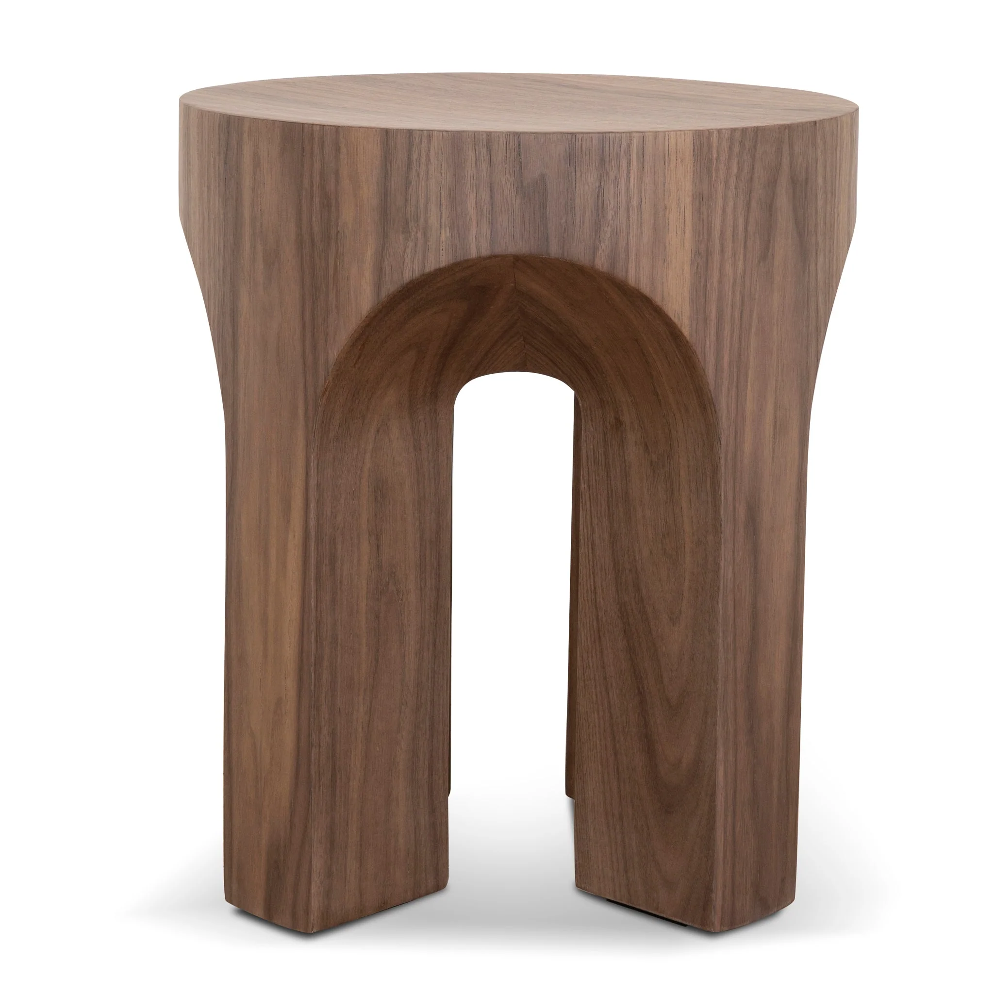 CST10178-DW 49.5cm Round Side Table - Walnut - Image 2