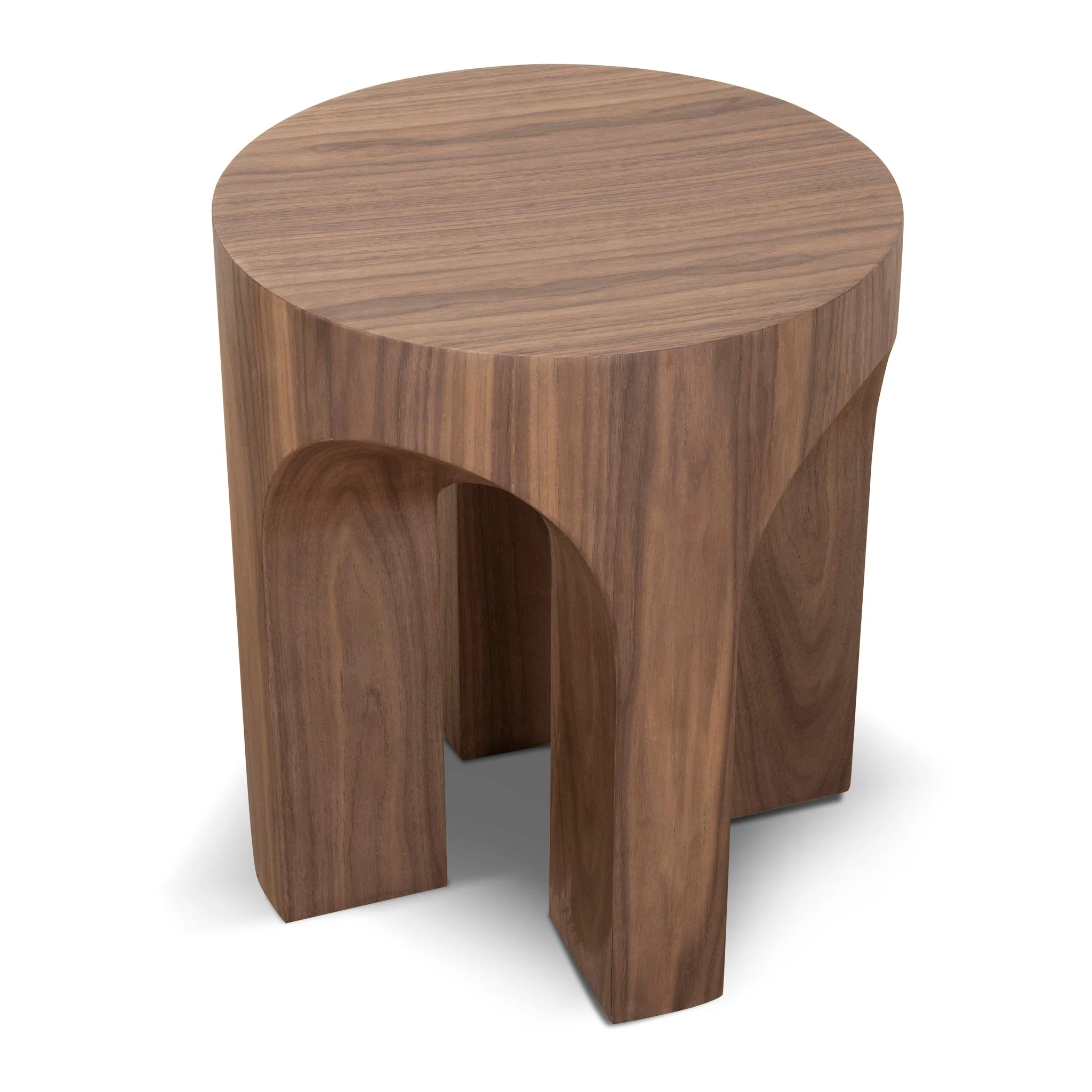 CST10178-DW 49.5cm Round Side Table - Walnut - Image 3
