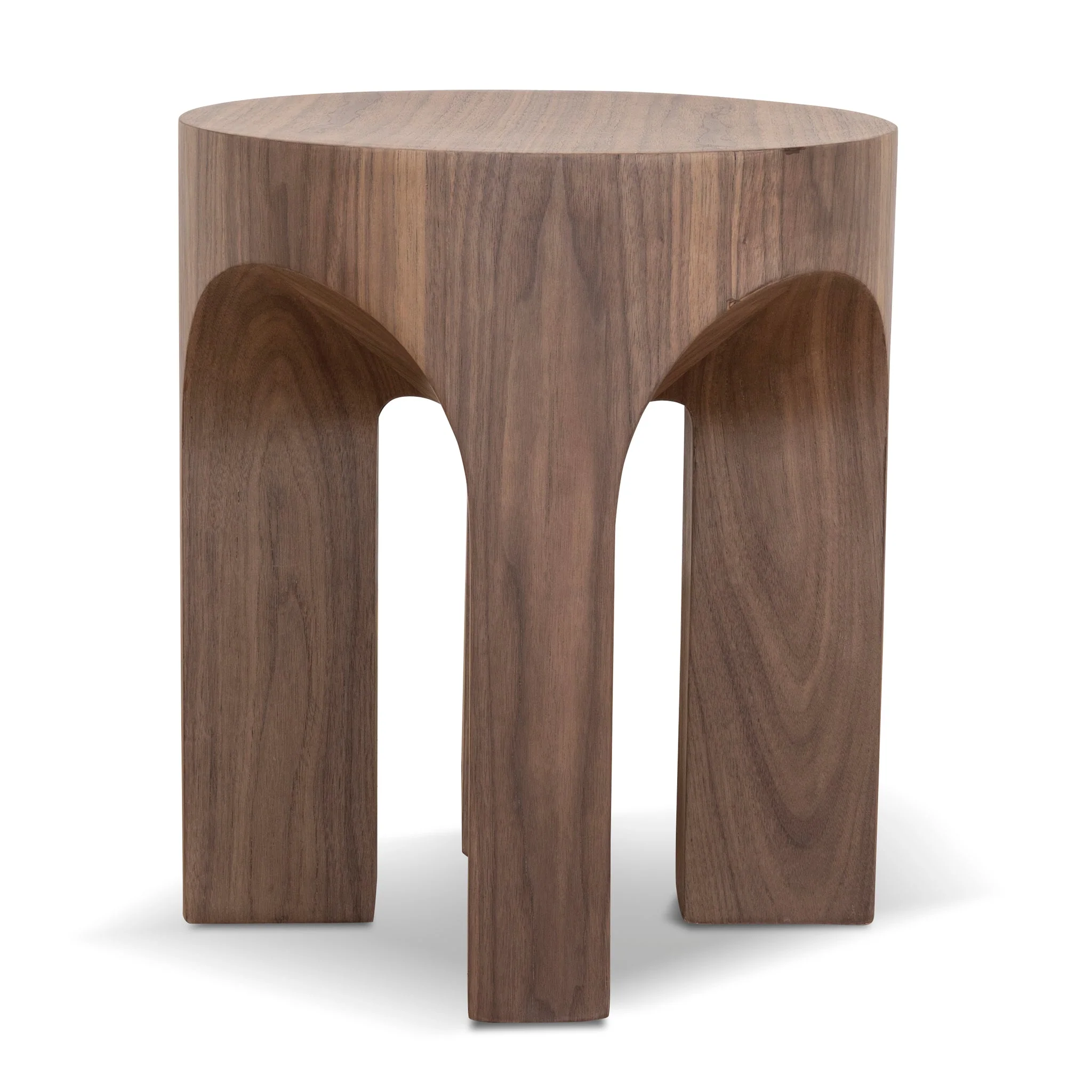 CST10178-DW 49.5cm Round Side Table - Walnut - Image 4