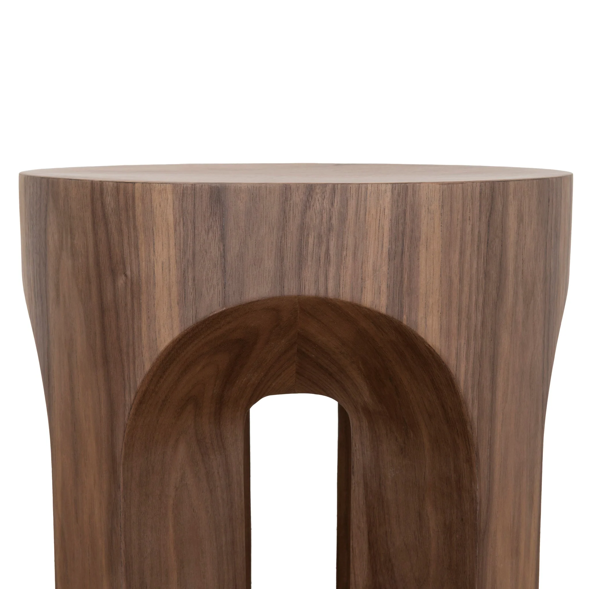 CST10178-DW 49.5cm Round Side Table - Walnut - Image 6