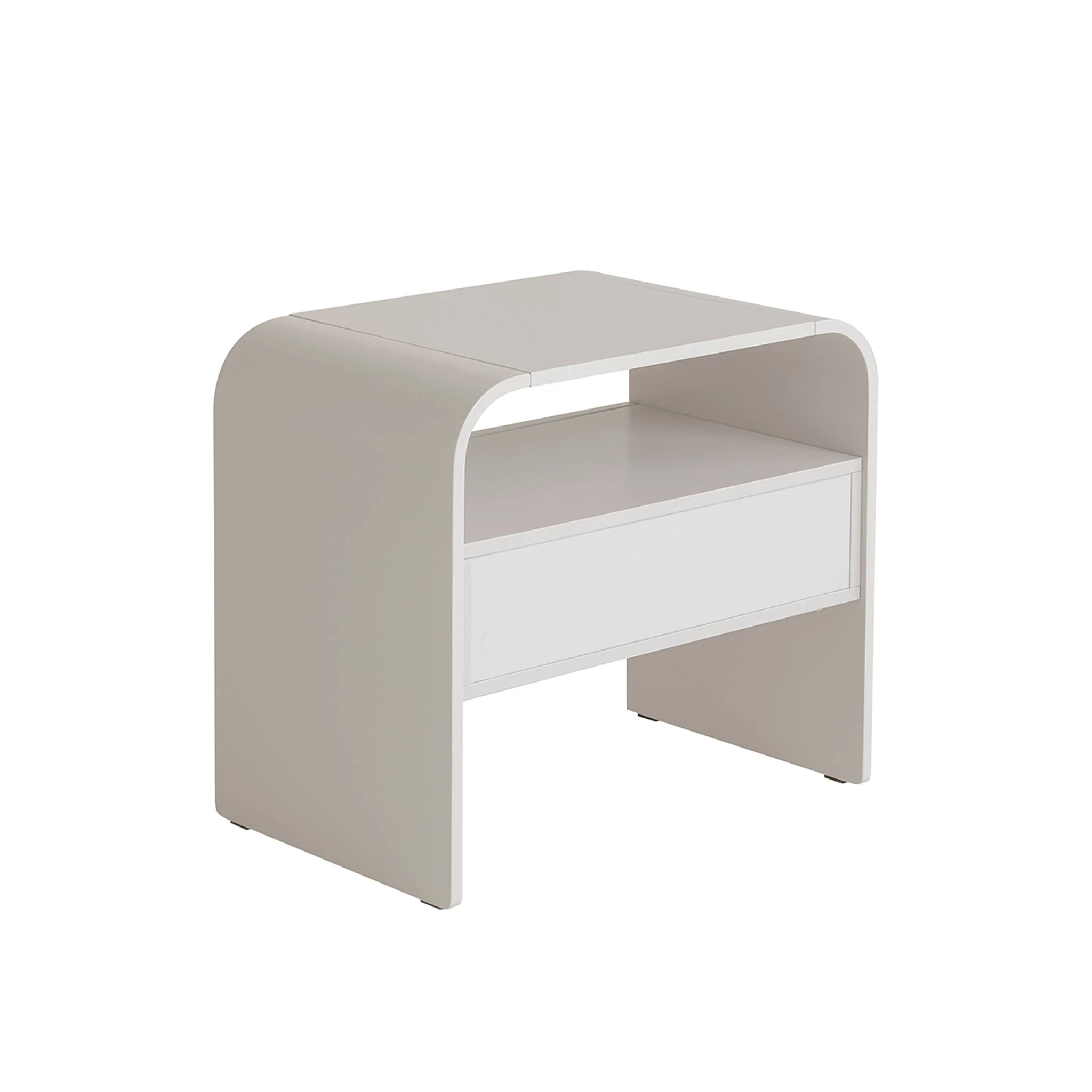 CST10255-IG Bedside Table - Warm Grey - Image 3
