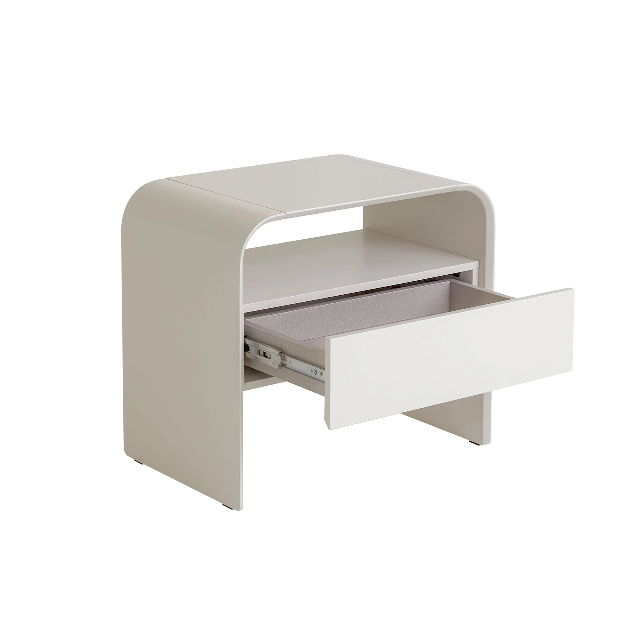 CST10255-IG Bedside Table - Warm Grey - Image 5