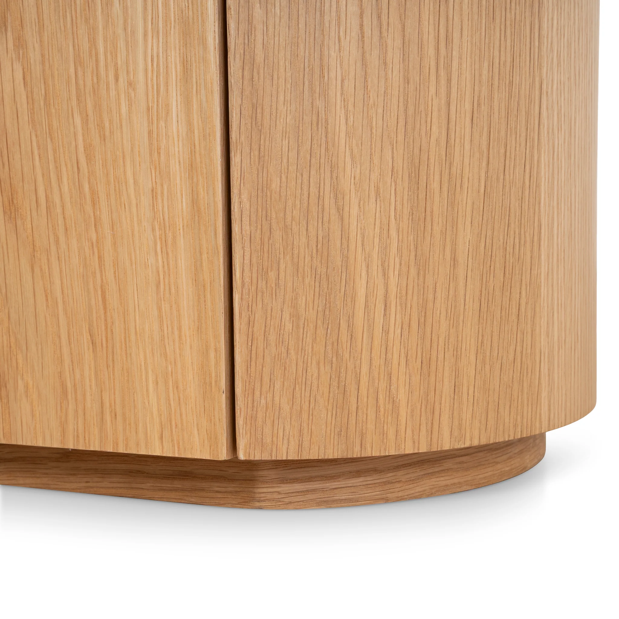 CST10300-CN 60cm Bedside Table - Natural Oak with Marble Top - Image 9