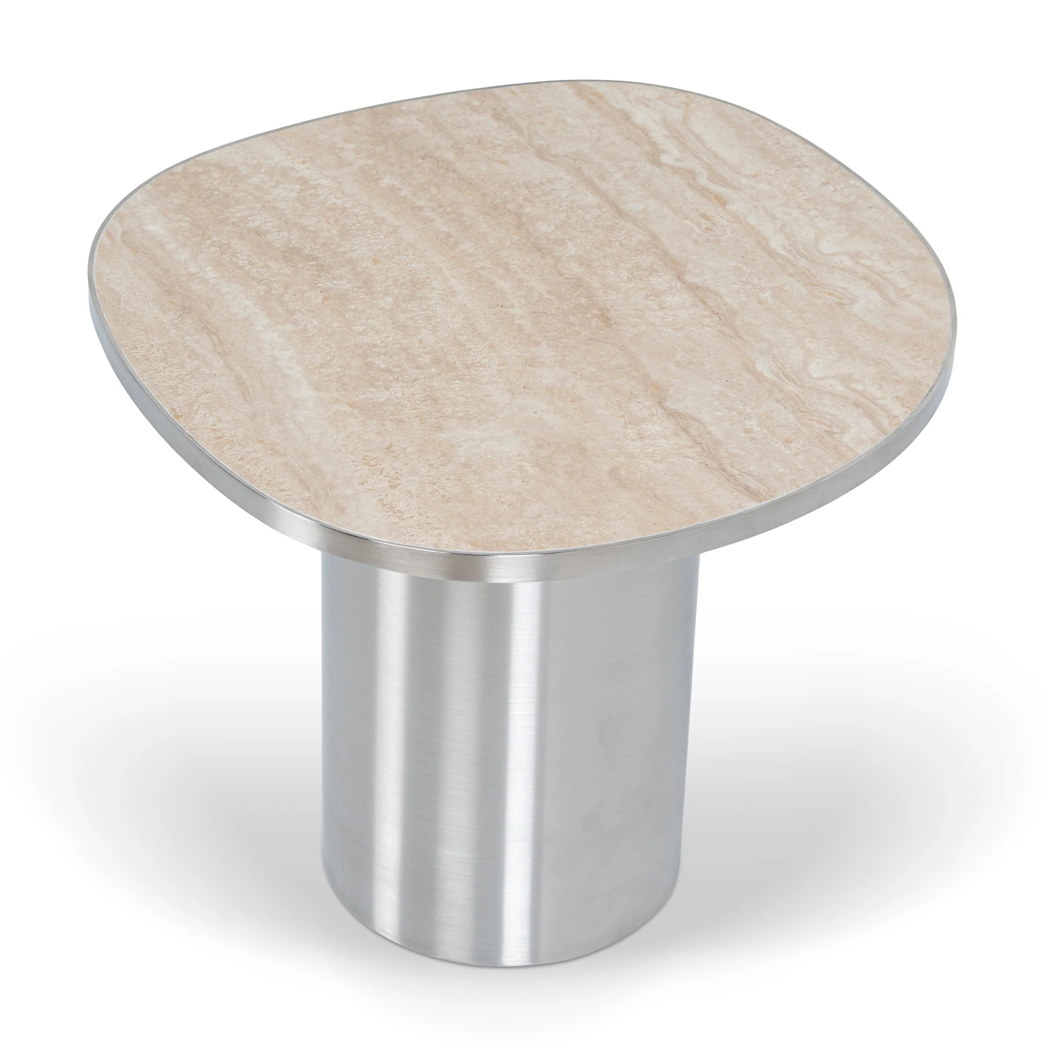 CST10316-NY Nested Porcelain Coffee Table - Stainless Steel - Image 14