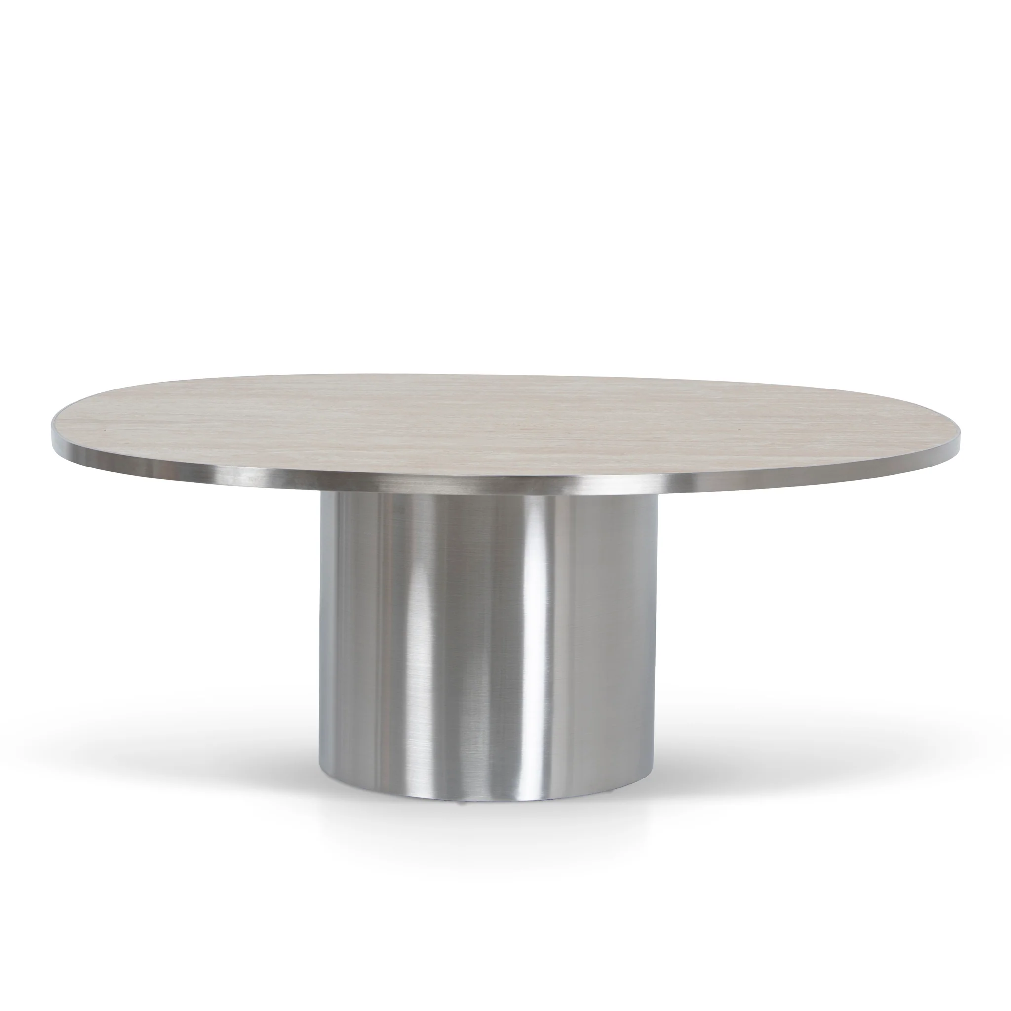 CST10316-NY Nested Porcelain Coffee Table - Stainless Steel - Image 7