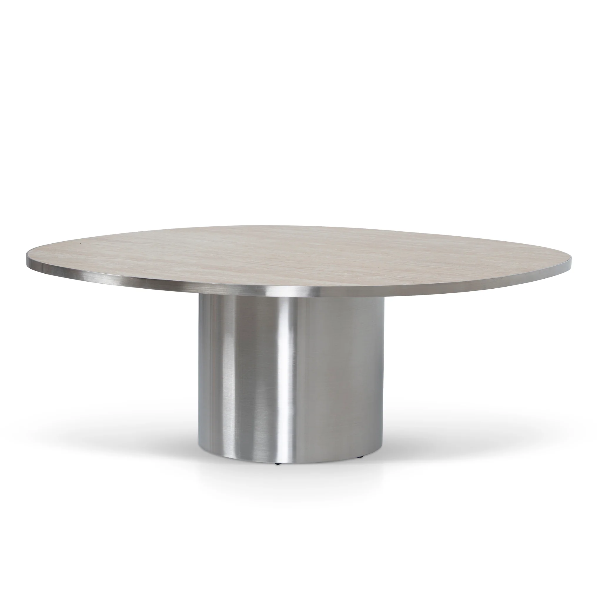 CST10316-NY Nested Porcelain Coffee Table - Stainless Steel - Image 8
