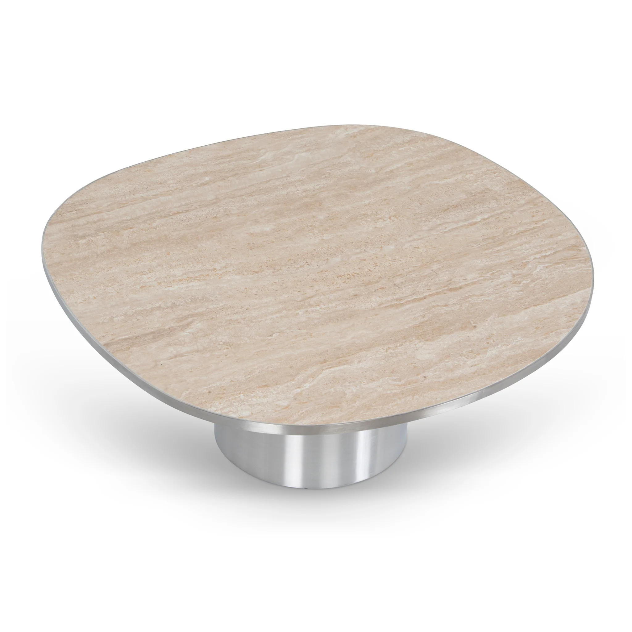 CST10316-NY Nested Porcelain Coffee Table - Stainless Steel - Image 9