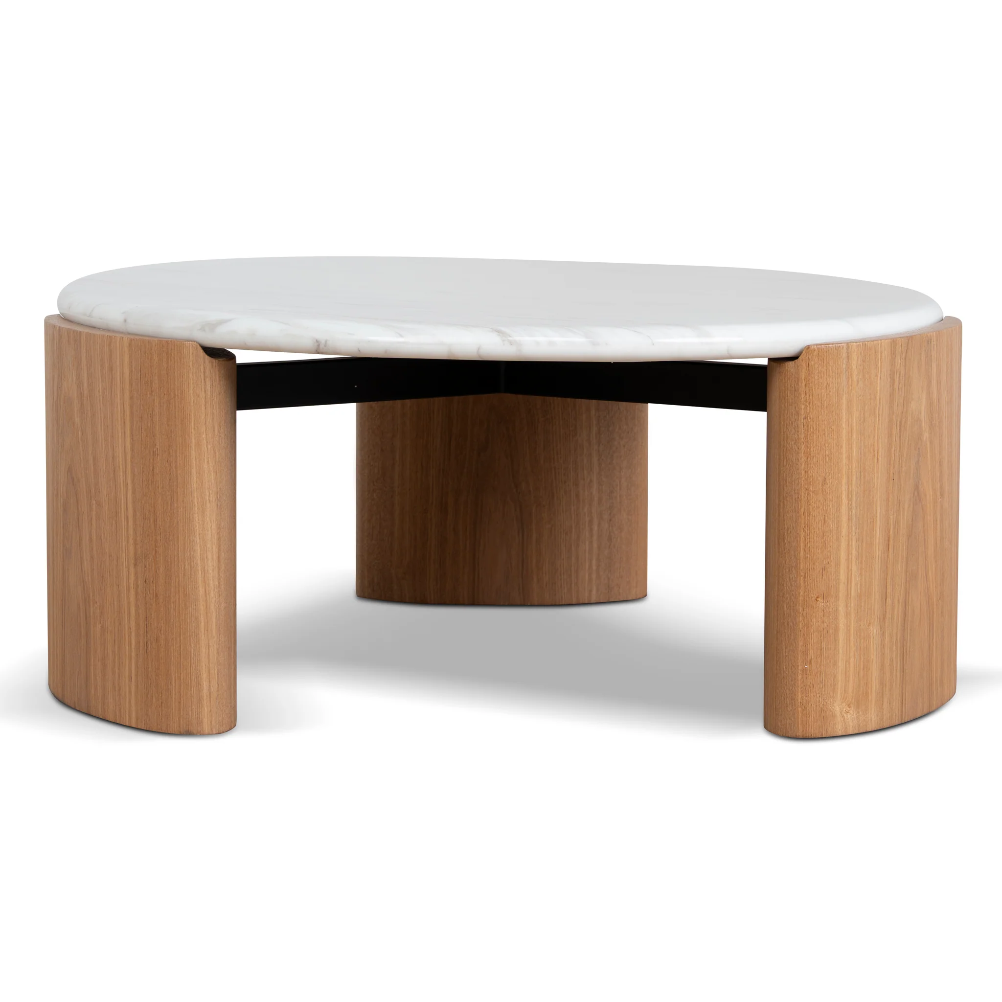 CST10318-NY Nested Carrara Marble Coffee Table - Natural - Image 5