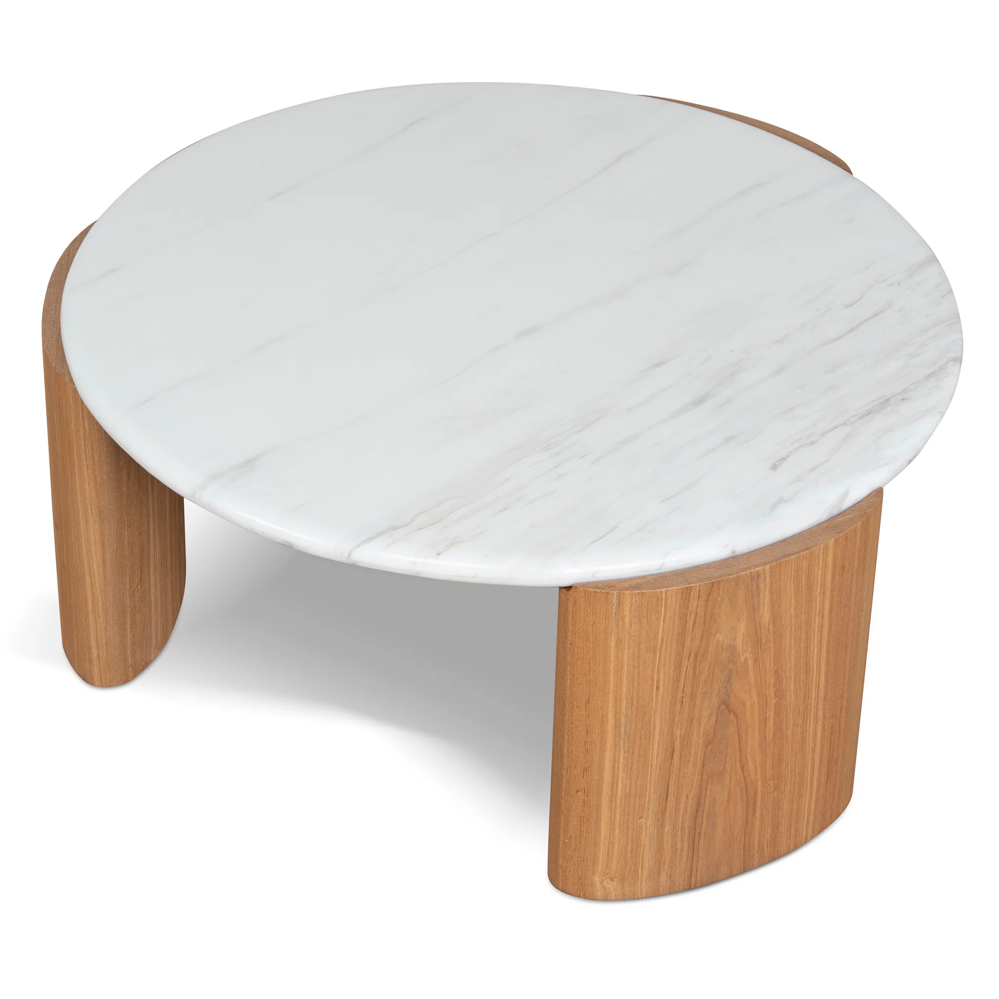 CST10318-NY Nested Carrara Marble Coffee Table - Natural - Image 7