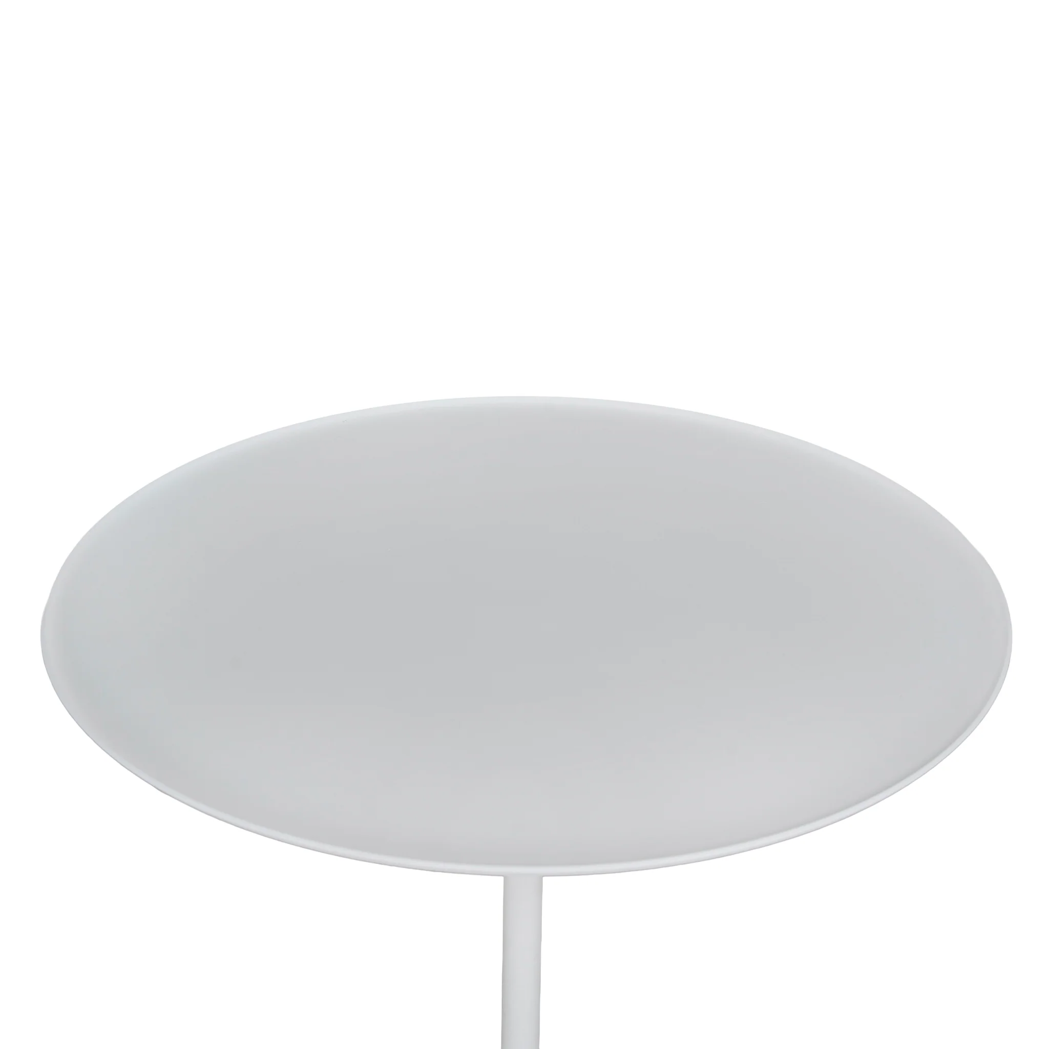 CST10319-NY 45cm Matte White Side Table - Travertine - Image 4