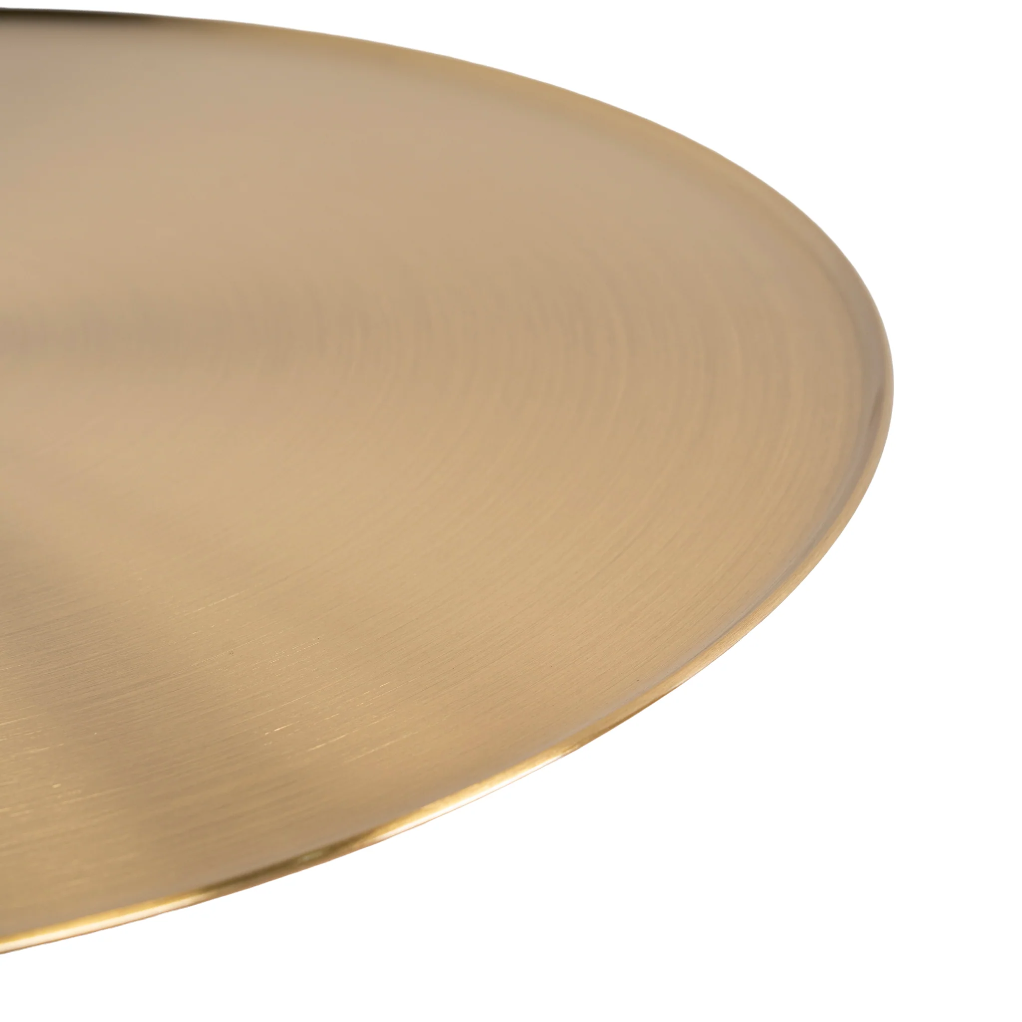CST10320-NY 45cm Brushed Gold Side Table - Green Crystal - Image 10