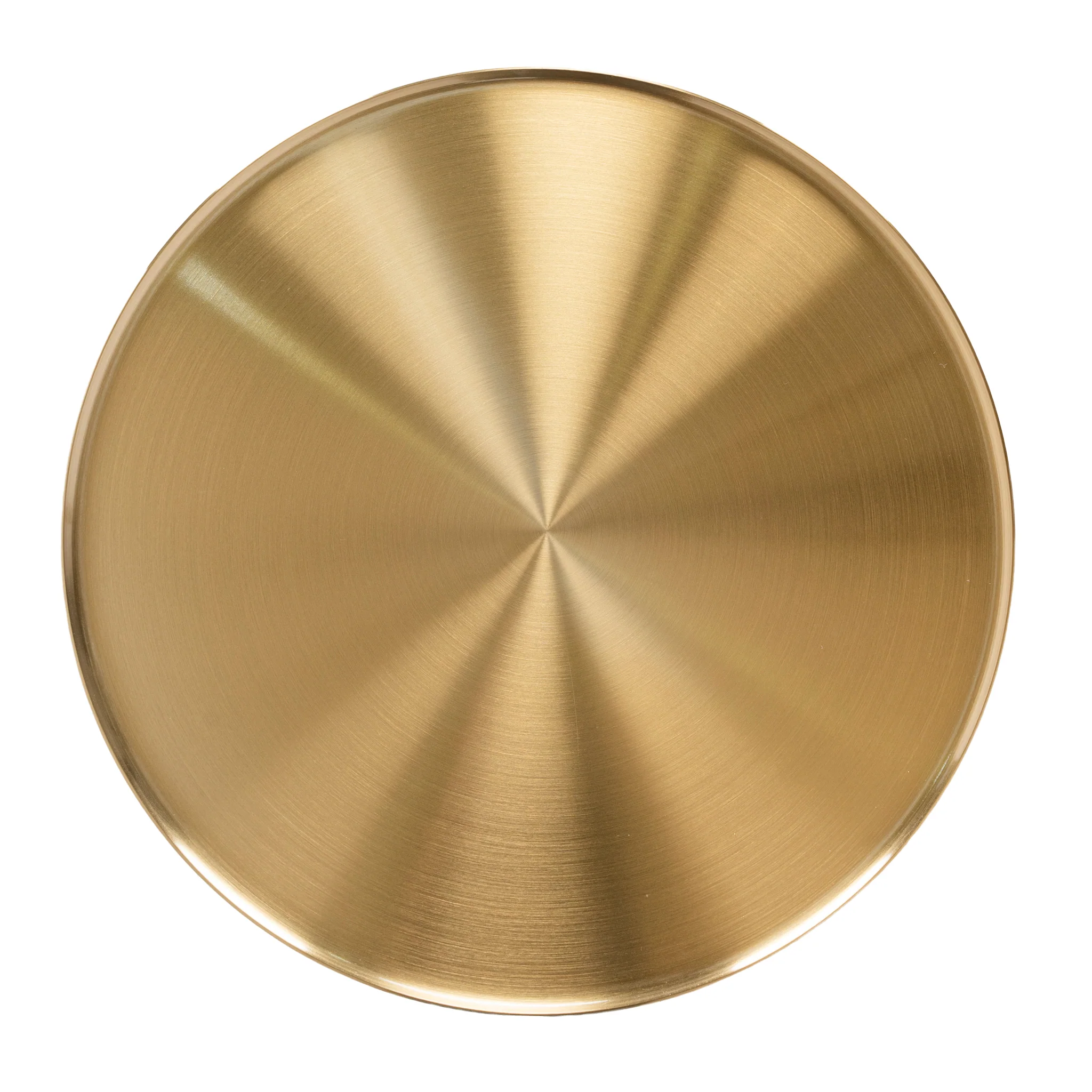 CST10320-NY 45cm Brushed Gold Side Table - Green Crystal - Image 4