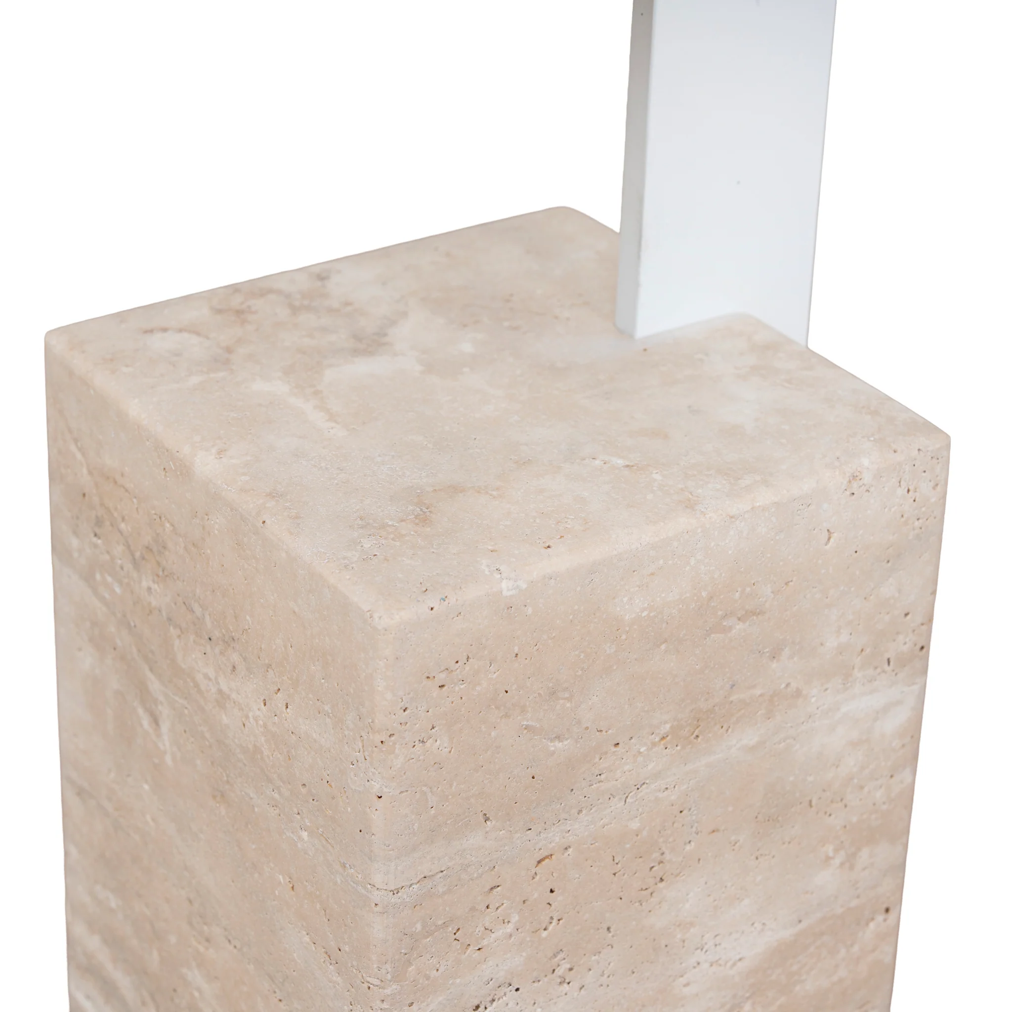 CST10322-NY 40cm Matte White Side Table - Natural - Image 11