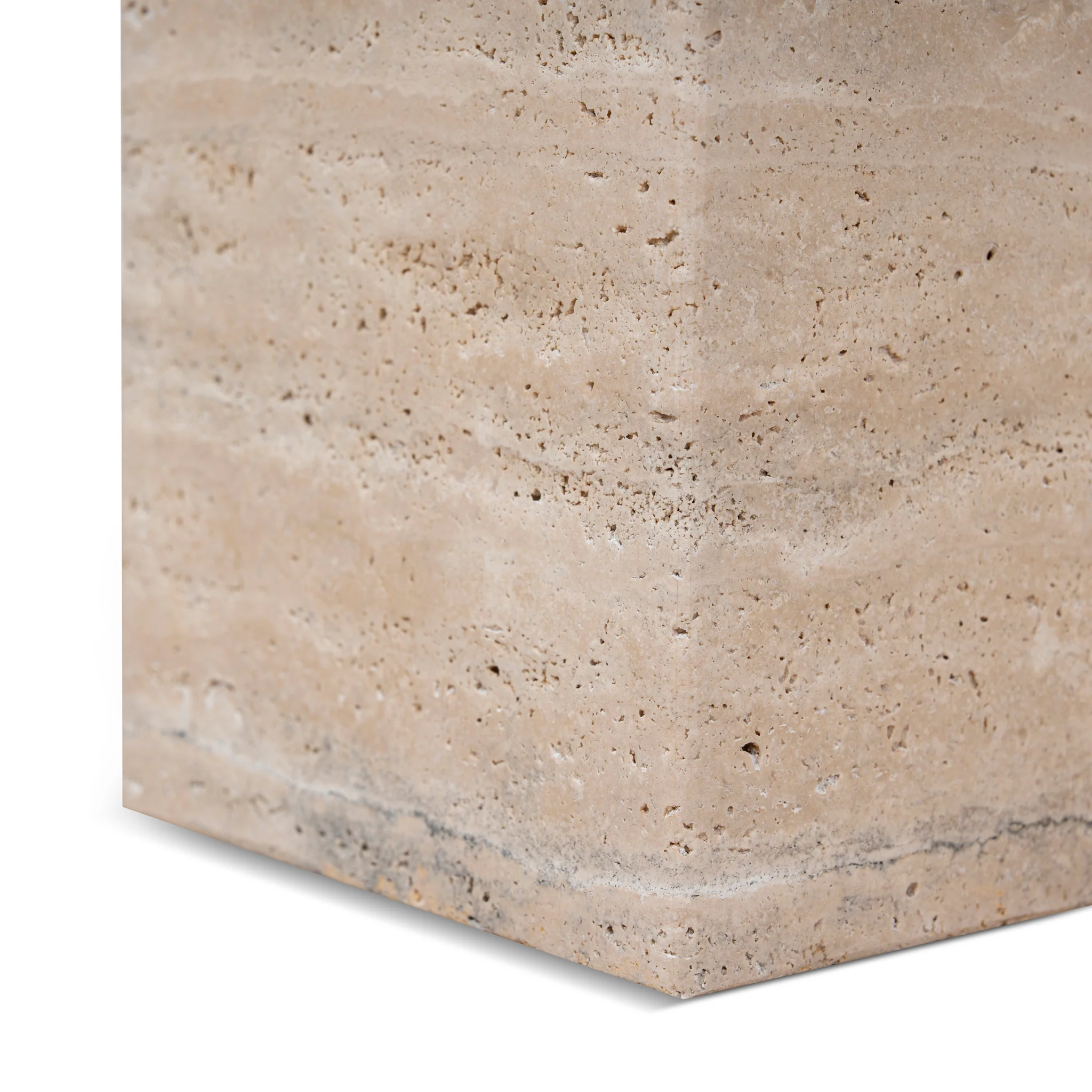 CST10322-NY 40cm Matte White Side Table - Natural - Image 14
